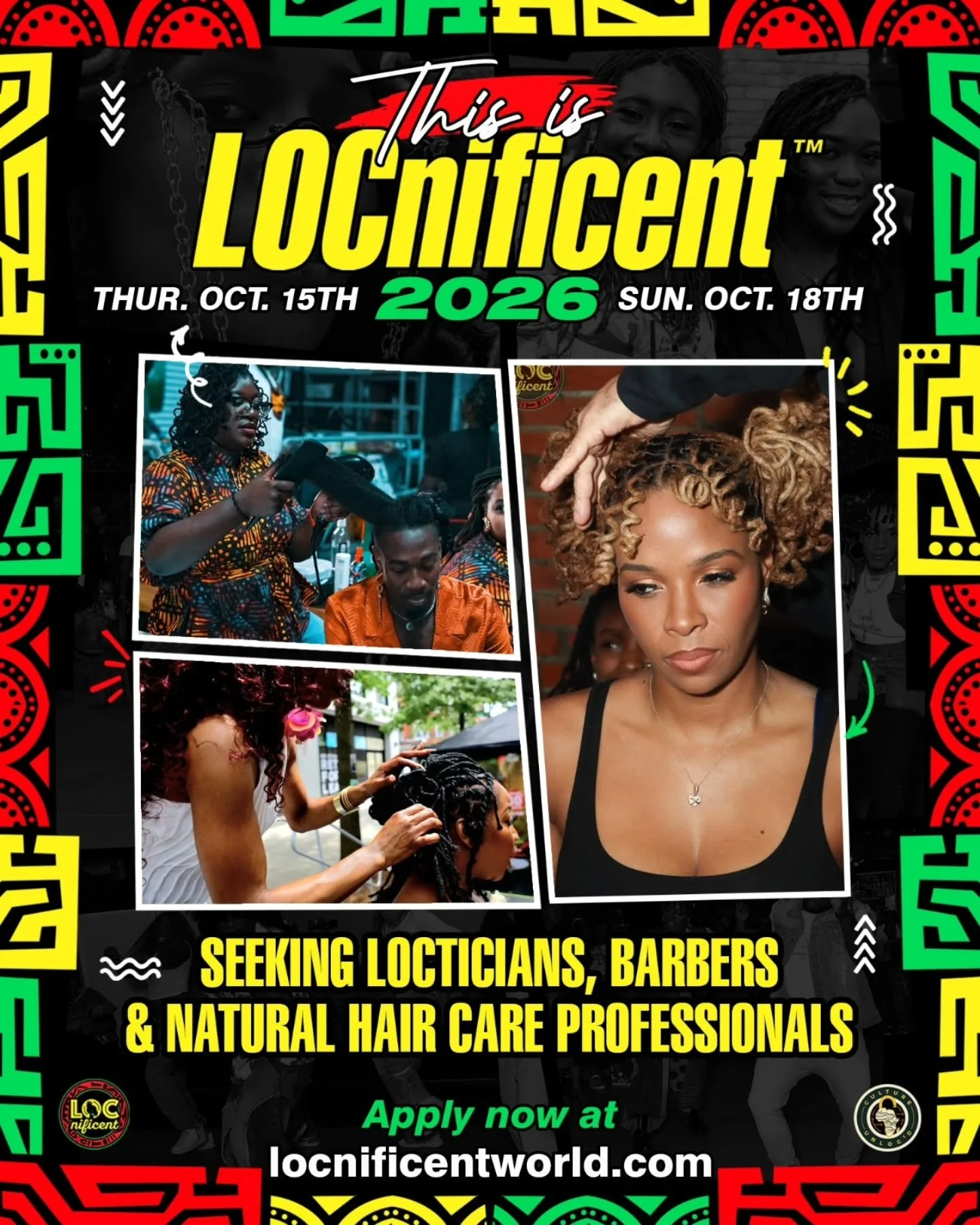 LOCnificent 2026 is officially loading&hellip; 👑✨

Tickets are LIVE and applications are OPEN for the people who want to help bring ELEVATED to life.

We&rsquo;re looking for:
💇🏾&zwj;♀️ Locticians, barbers + natural hair professionals
🛍️ Vendors
