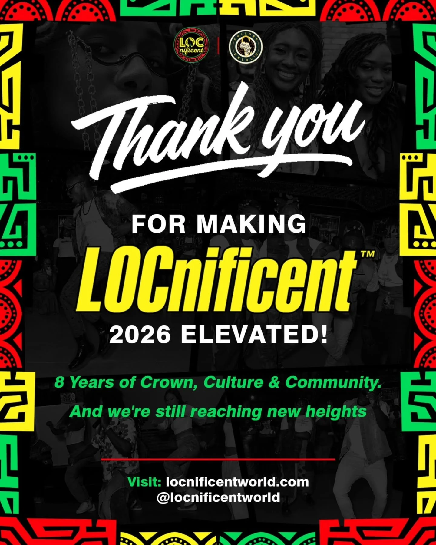 ELEVATED because of YOU! 👑❤️💛💚

Eight years of celebrating Crown, Culture &amp; Community, and LOCnificent 2026 was one for the books!

To everyone who showed up, showed out, and contributed to making this year's experience unforgettable &mdash; T