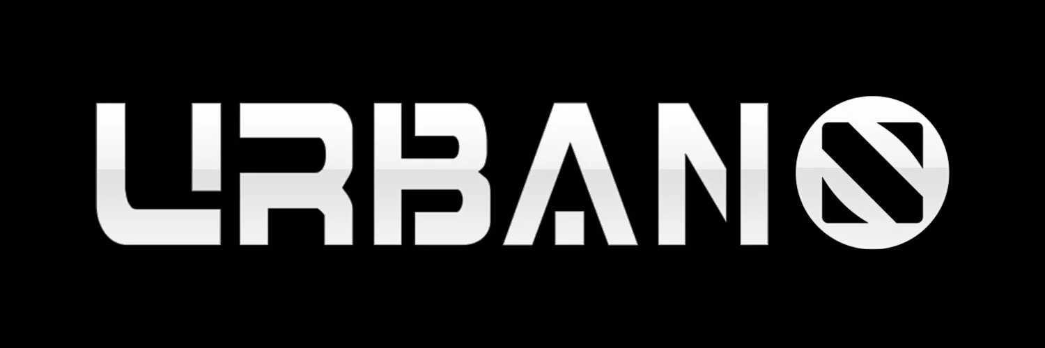 White stylized text on a black background spelling 'URBAN$' with a dollar sign in place of the letter S.