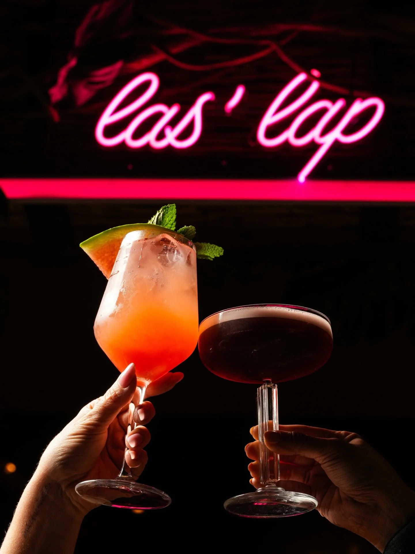 You know it&rsquo;s going to be a great night when we sip on $7 drink specials at @lapcafeandvinylbar before the full dining experience at #LasLapMiami