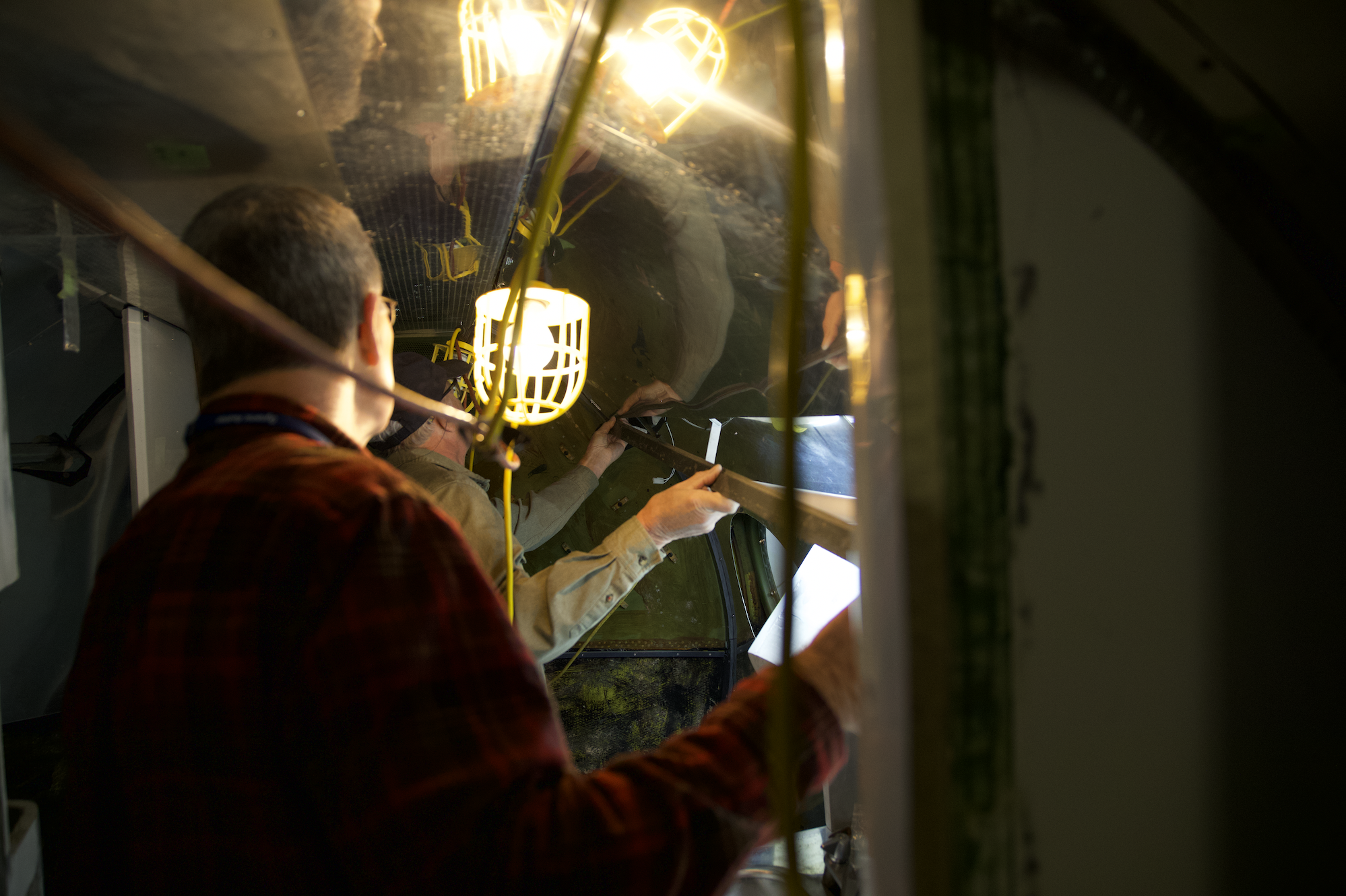 interior cabin restoration for Columbine II first air force one