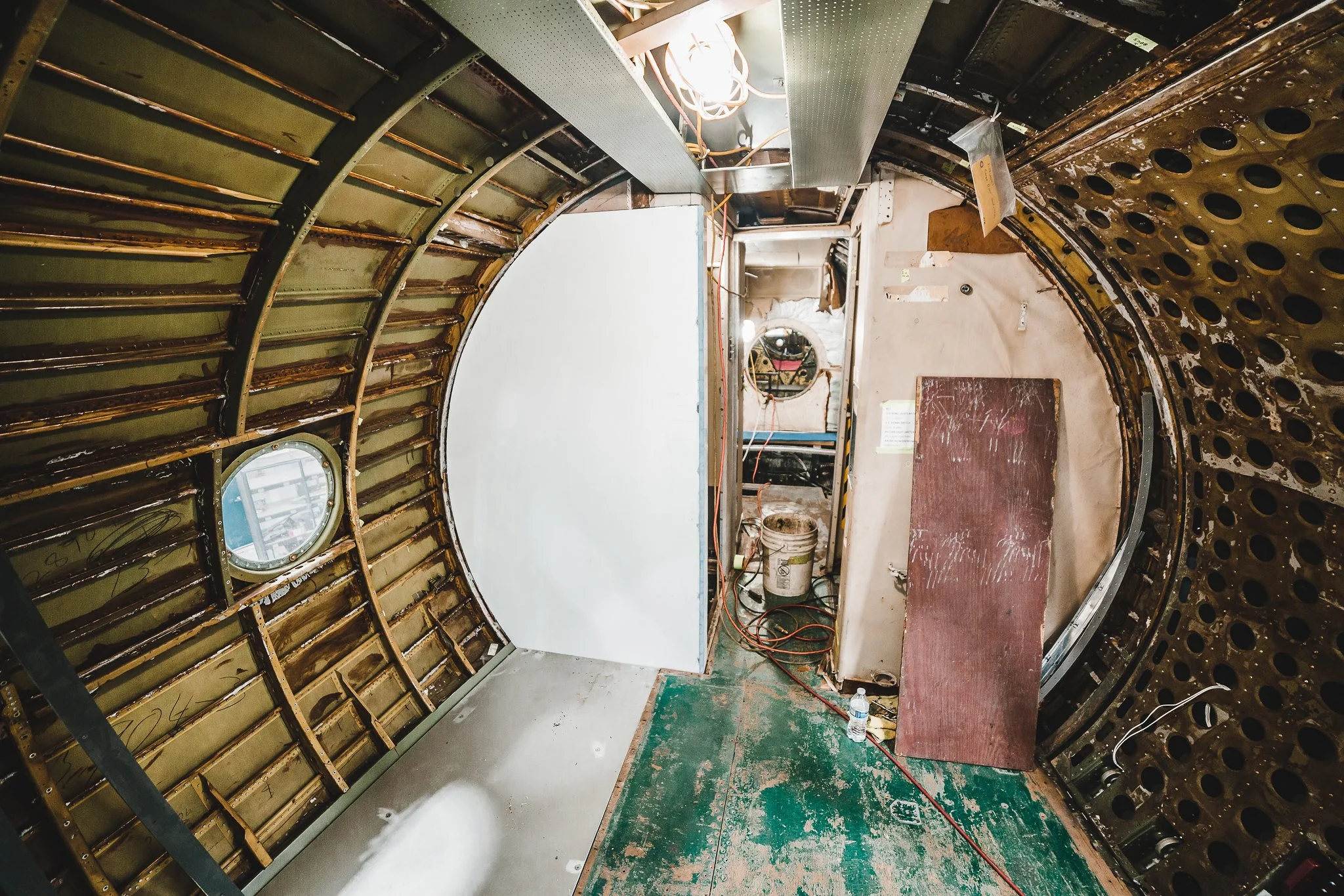 cabin restoration for Columbine II first air force one restoration project