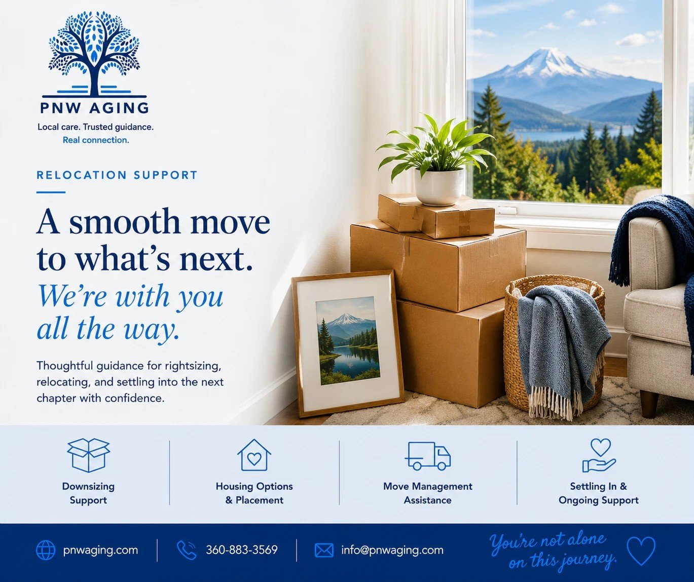Moving is stressful at any age. Moving later in life can feel completely overwhelming. 💙

Sorting through decades of belongings, coordinating logistics, choosing the right community, navigating emotions, and managing healthcare needs all at once can