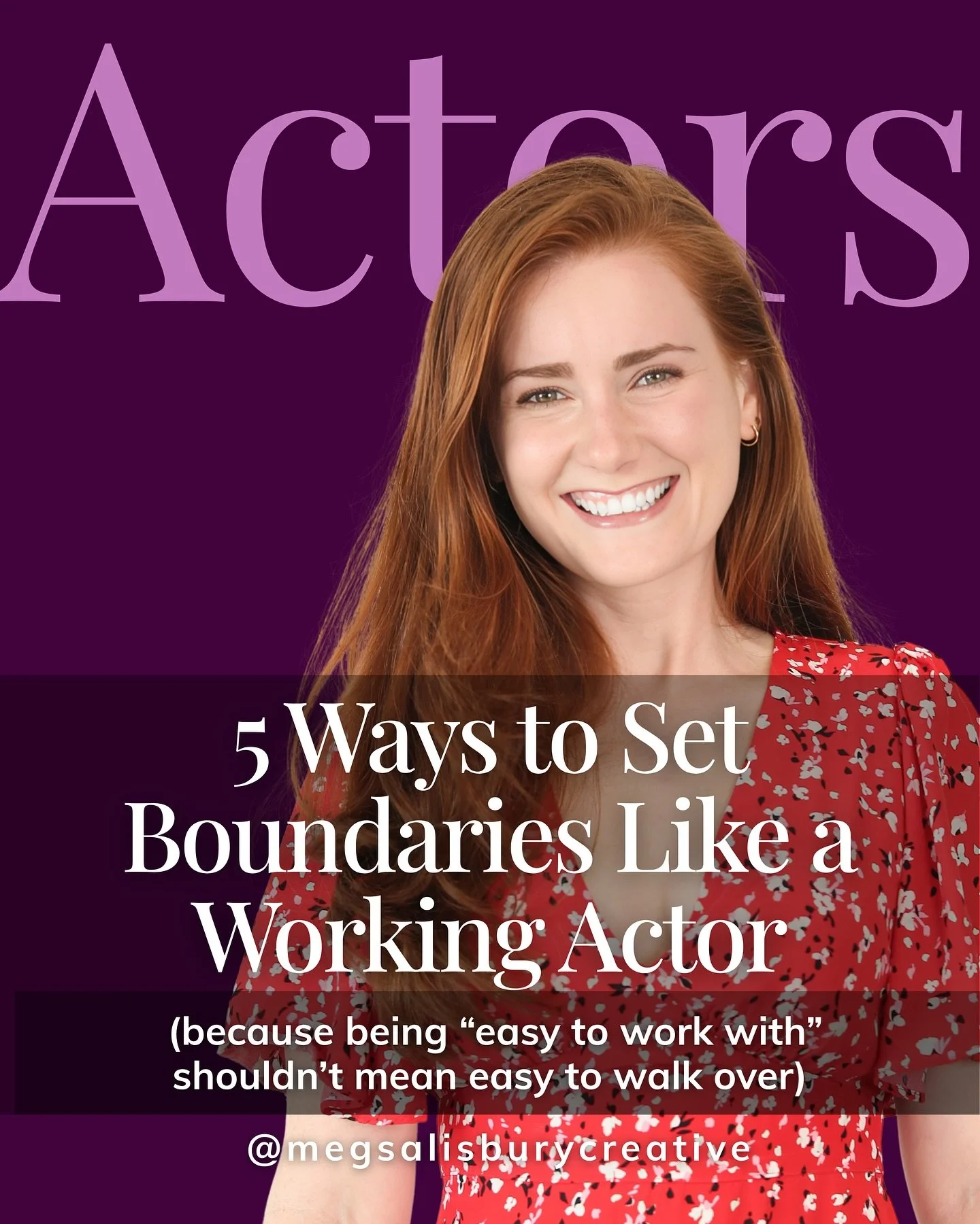 Actors, can we be real for a sec?
Being &ldquo;easy to work with&rdquo; has been glamorized for way too long &mdash; but sometimes, that&rsquo;s just code for ignoring your own boundaries.

If you&rsquo;ve ever said yes when you meant no&hellip;
if y
