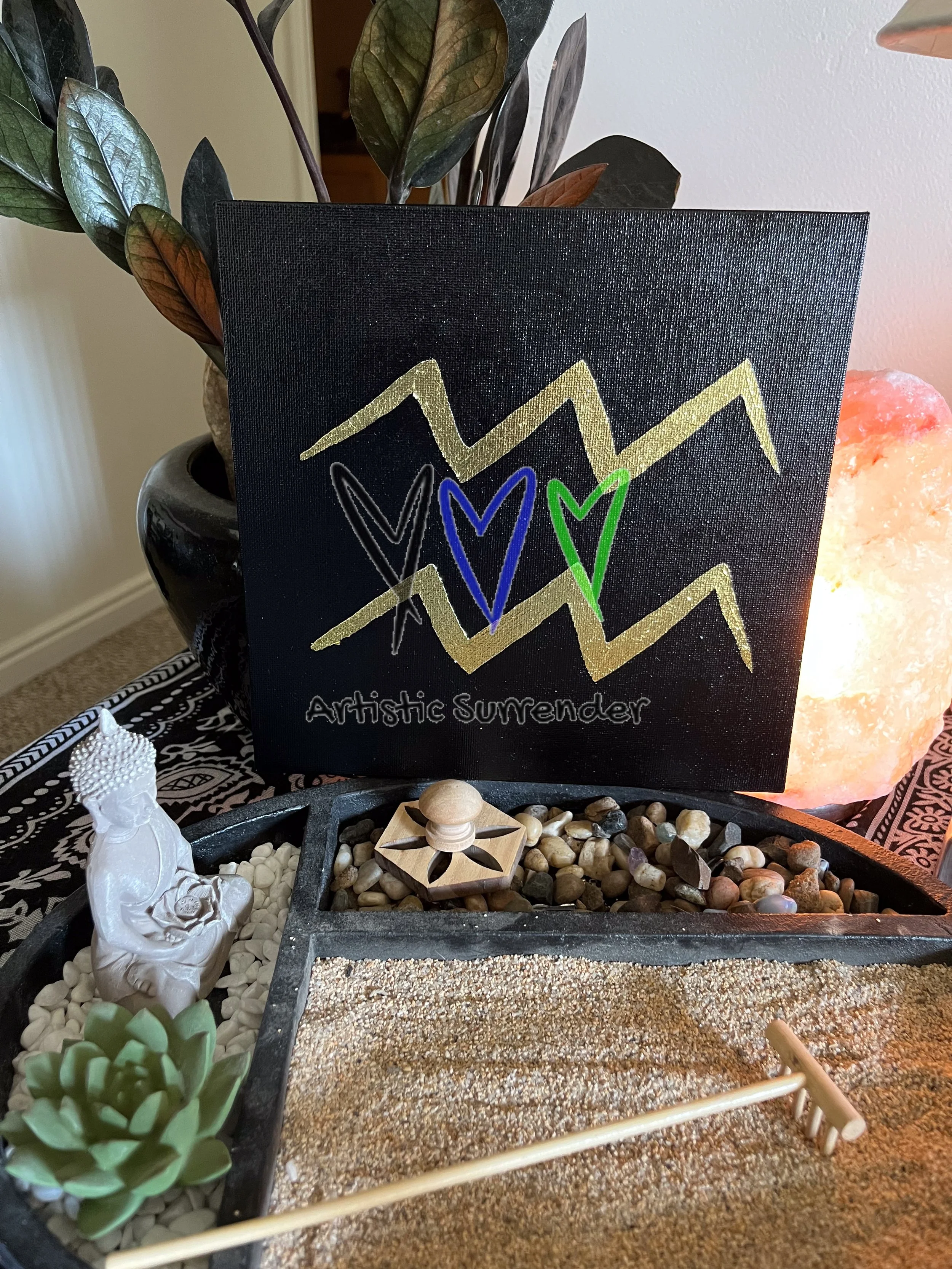 Aquarius - Gold Metal Leaf