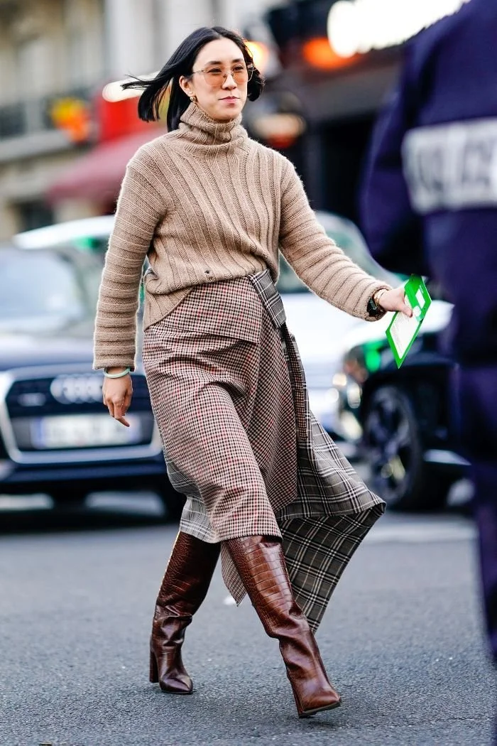 Eva Chen street style featuring Paris Texas footwear