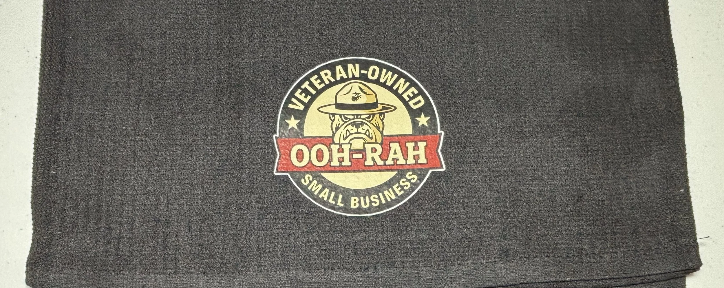 OOH-RAH Bar Mop Towel with Veteran Owned Logo