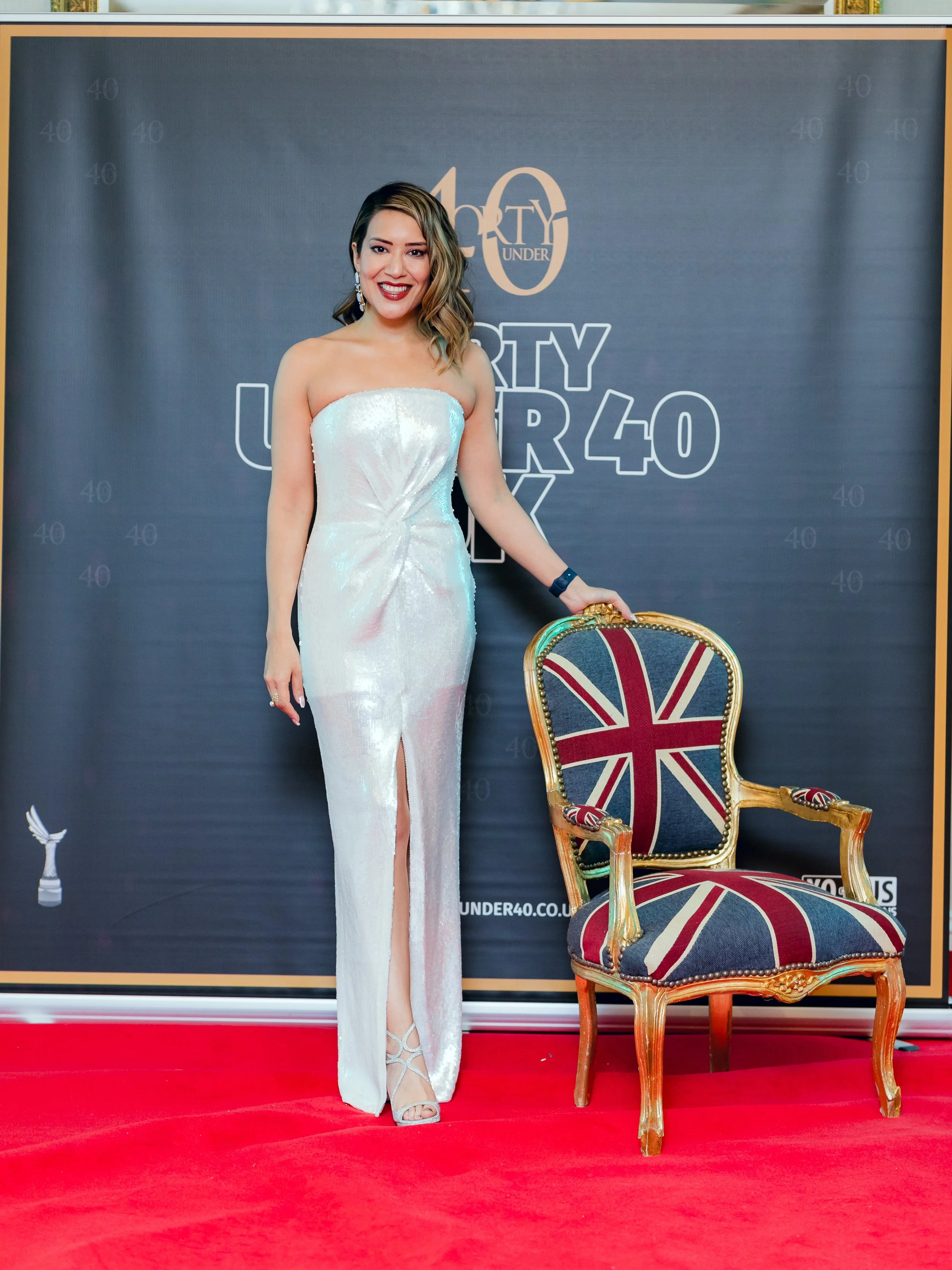 Mariam Zaidi hosting the Forty under 40 UK Awards