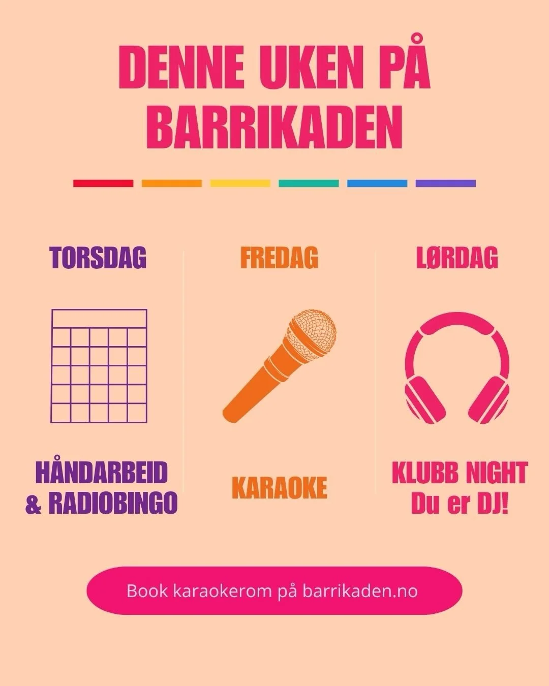 Husk at du kan booke karaokerom p&aring; barrikaden.no💅