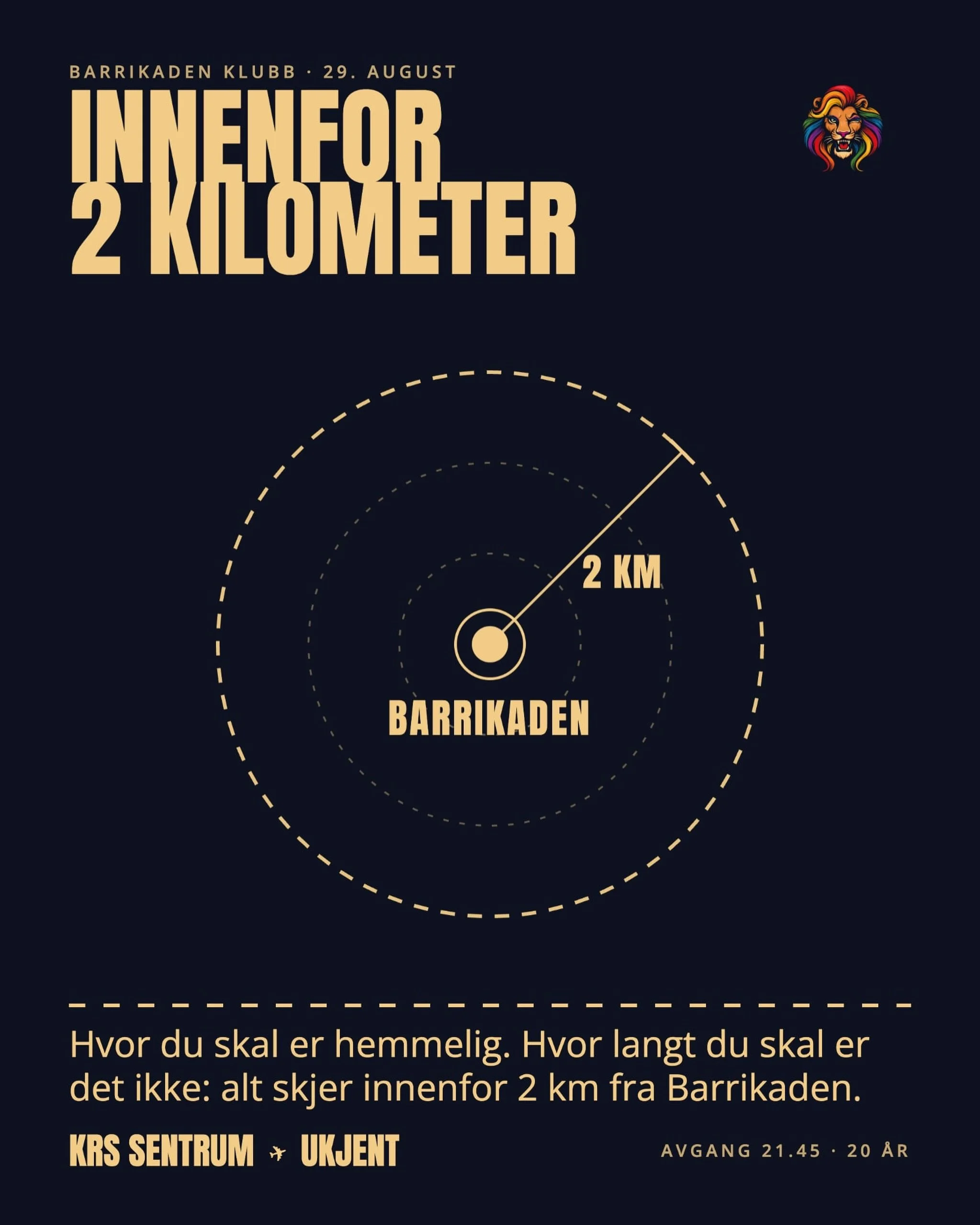 Vi har dessverre en kjip beskjed &aring; komme med ang&aring;ende bl&aring;turen. Vi &oslash;nsker &aring; ha med oss alle sammen, men lokasjonen har kun plass til et max antall mennesker, og det vil si at n&aring;r billettsalget er utsolgt, s&aring;