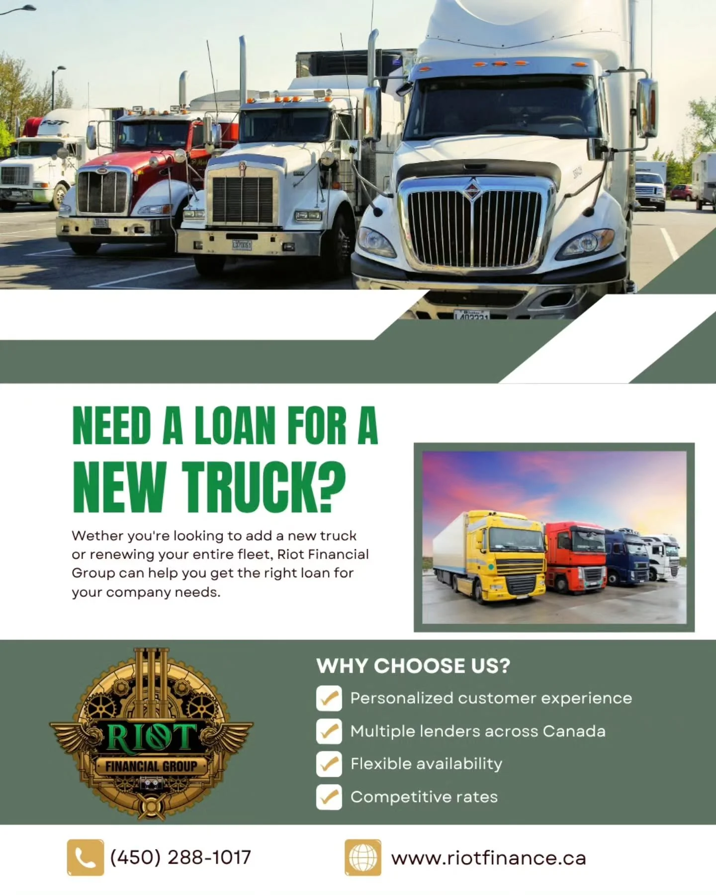 Work with us to secure your loan today.
Contact us ⬇️
riotfinance.ca
.
.
.
#canadianbusiness #commercialfinancing #canadafinance #trucks #lease