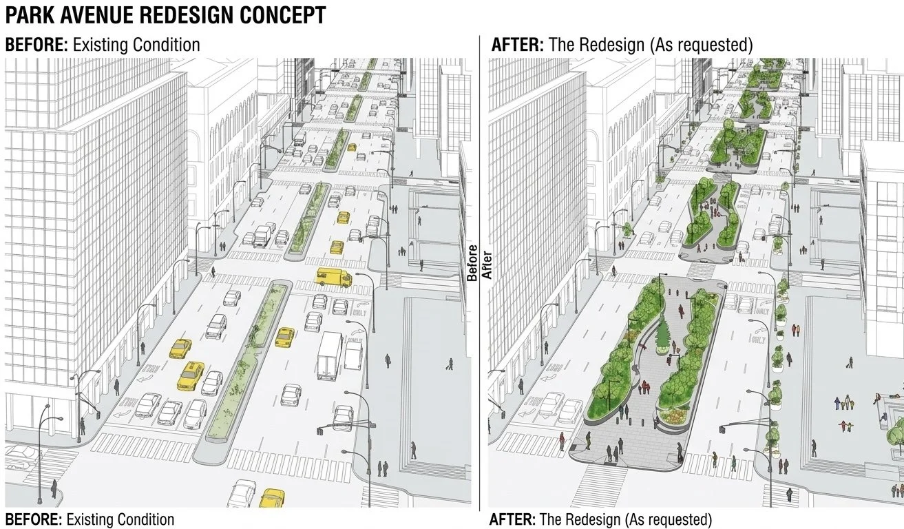 The Greenest Version of Midtown Yet: NYC Unveils the Park Avenue Redesign  