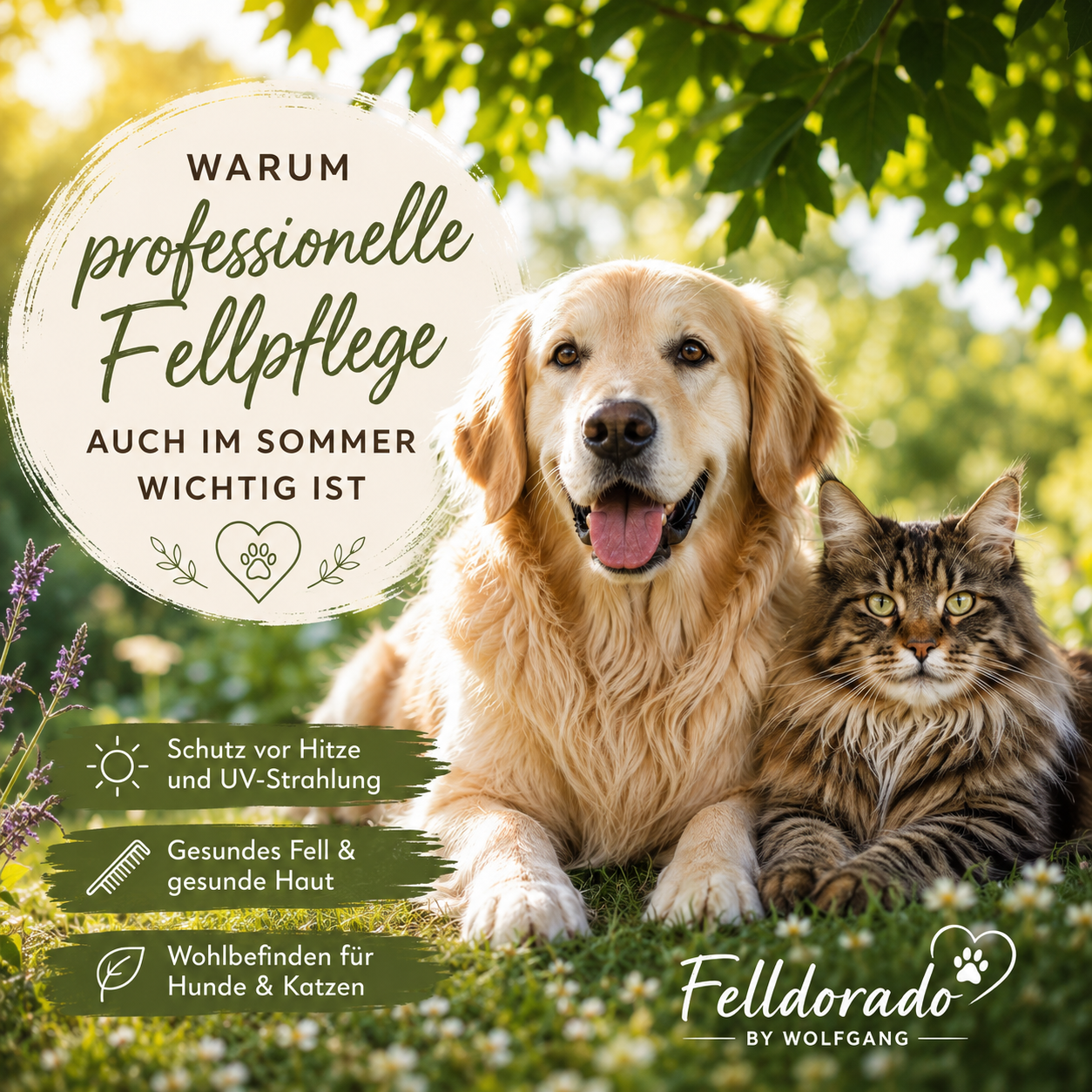 Professionelle Fellpflege im Sommer – Warum sie für Hunde und Katzen so wichtig ist