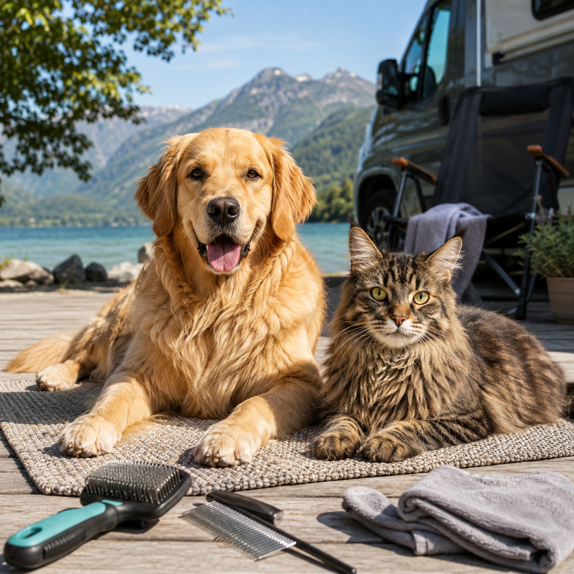Fellpflege im Urlaub – So bleibt Hund und Katze auch unterwegs gepflegt