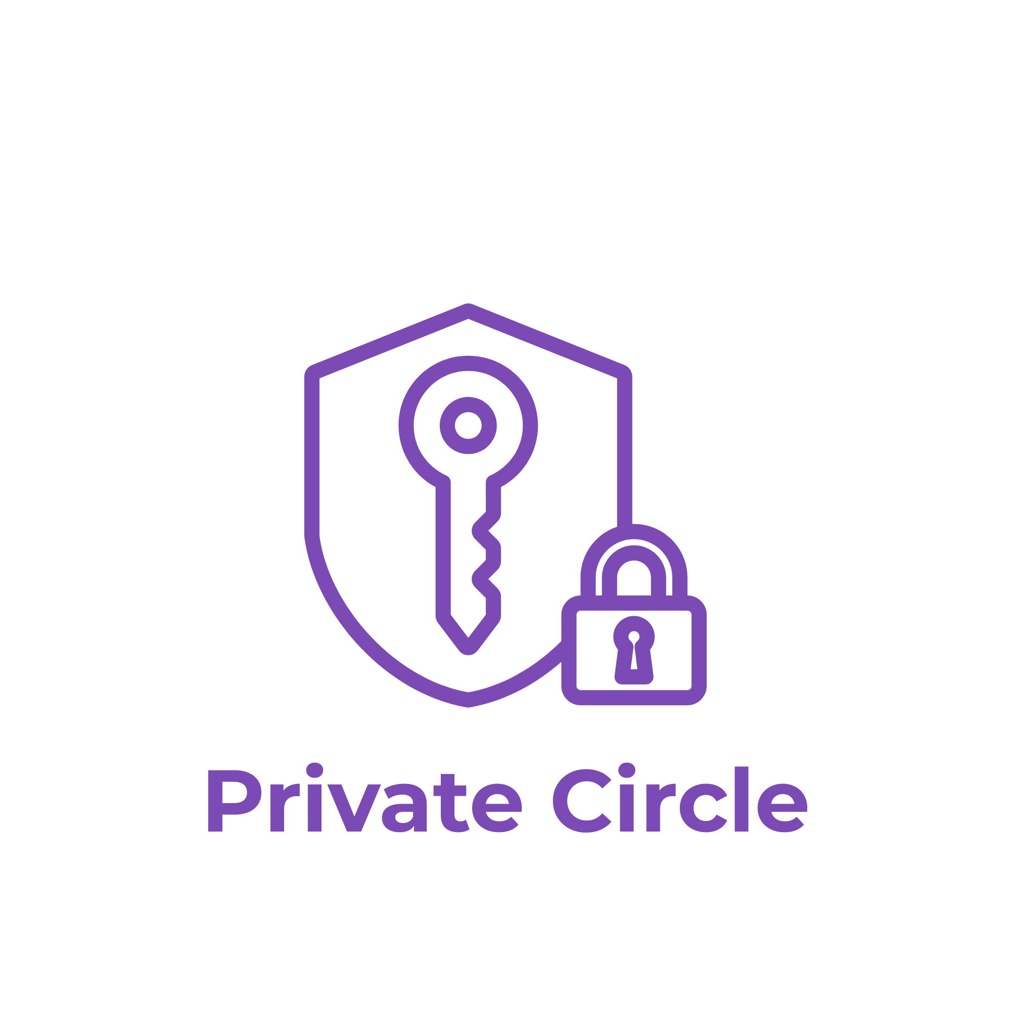 Private Circle icon indicating that the TwixTalk user group is private and secure