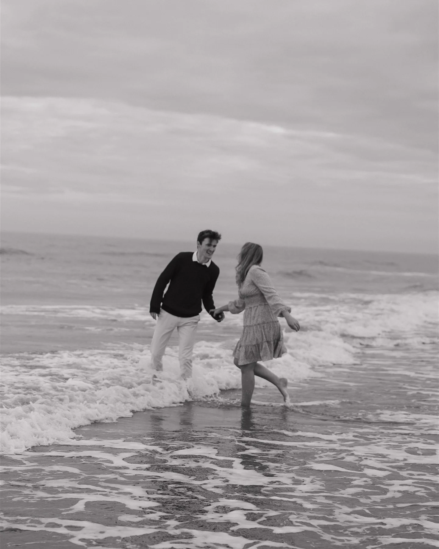 I always my sessions to feel fun, enjoyable but most importantly you! 

Adored F &amp; J pre wedding session with me at the beach, and when I get asked if we can go in the water &hellip; in January&hellip; the answer is always yes! 🤍