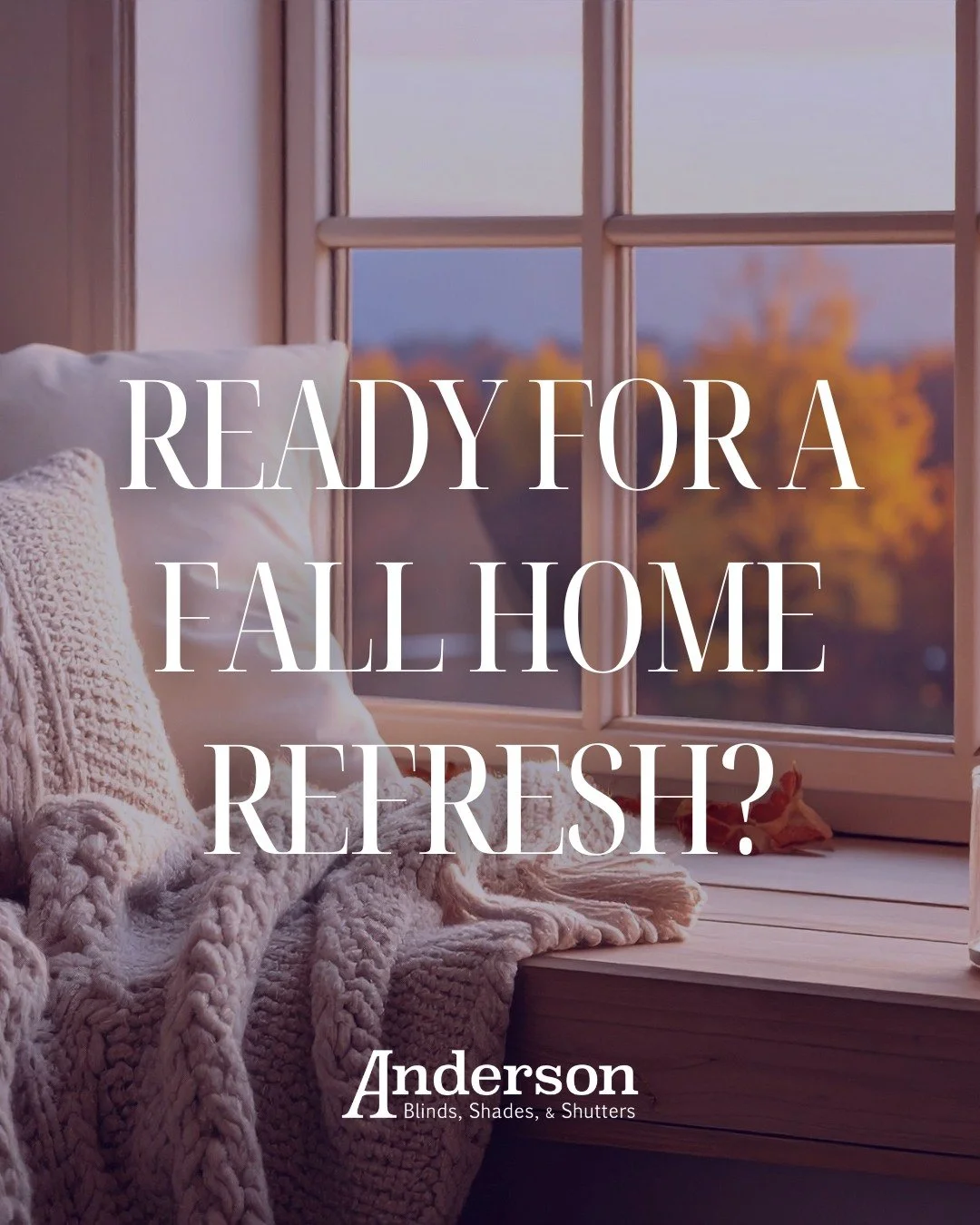 Fall is the season for cozy spaces, warm light, and comfort at home. 🍁
ㅤ
With the right window treatments, you&rsquo;ll enjoy energy savings, privacy, and a fresh new look, just in time for the holidays!
ㅤ
📅 Book your free in-home consultation toda