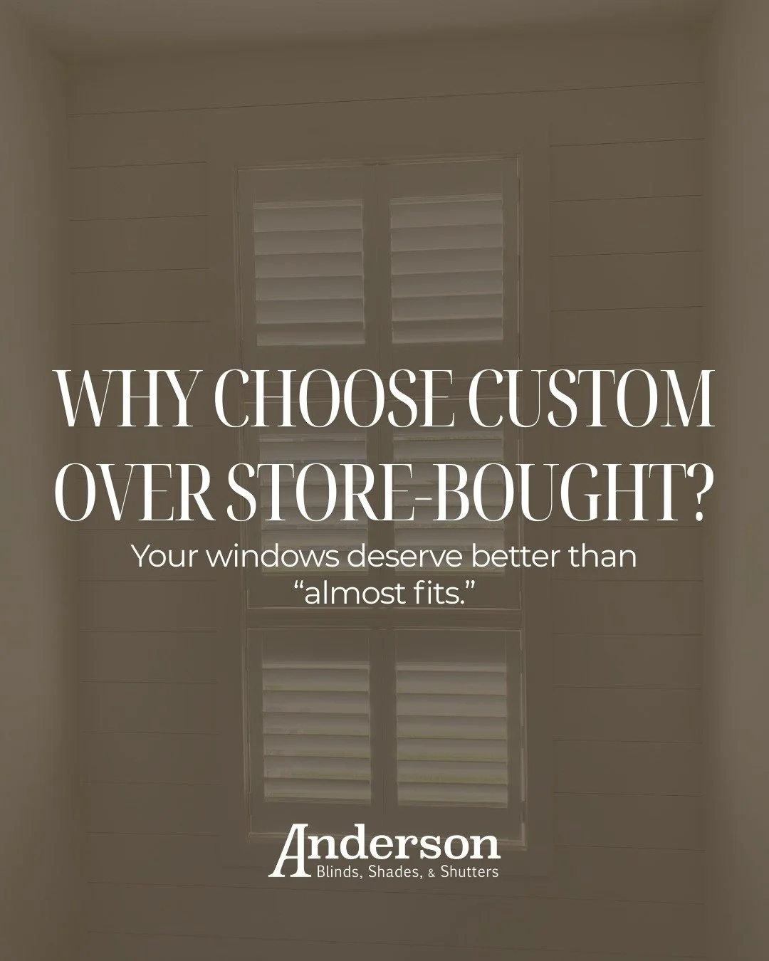 Store-bought blinds: &ldquo;I kinda fit.&rdquo;
Custom blinds: &ldquo;I was made for this window.&rdquo; 🤌🪟
ㅤ
When you choose custom, you&rsquo;re choosing:
✔️ Exact measurements
✔️ Designer-level styles
✔️ Products that last
✔️ Expert installation