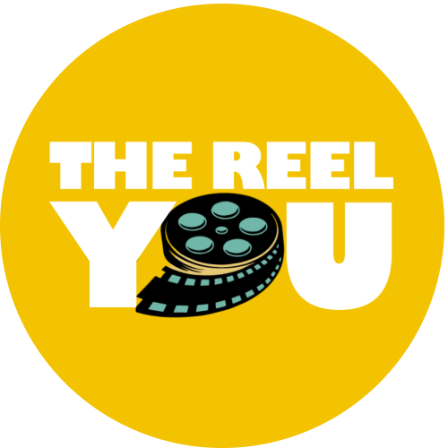 A yellow circular logo with the text 'The Reel You' and a film reel graphic.