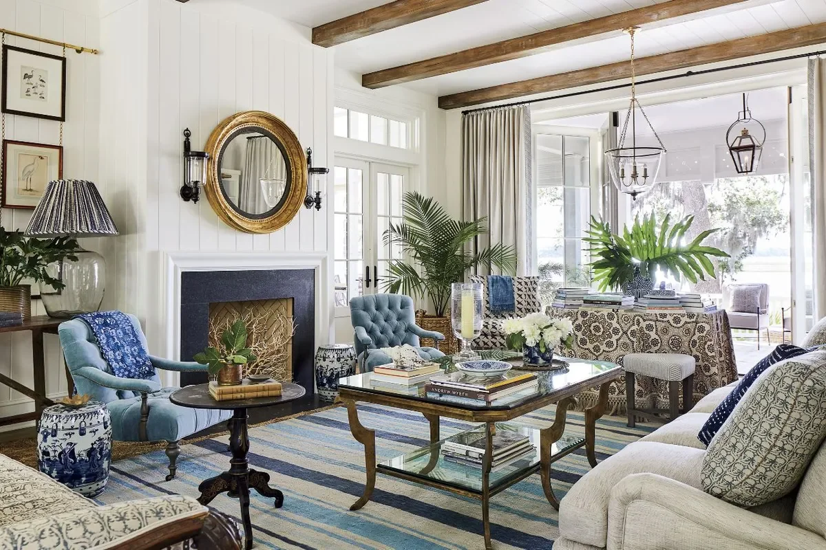 2019 Southern Living Idea House at Crane Island - Living Room