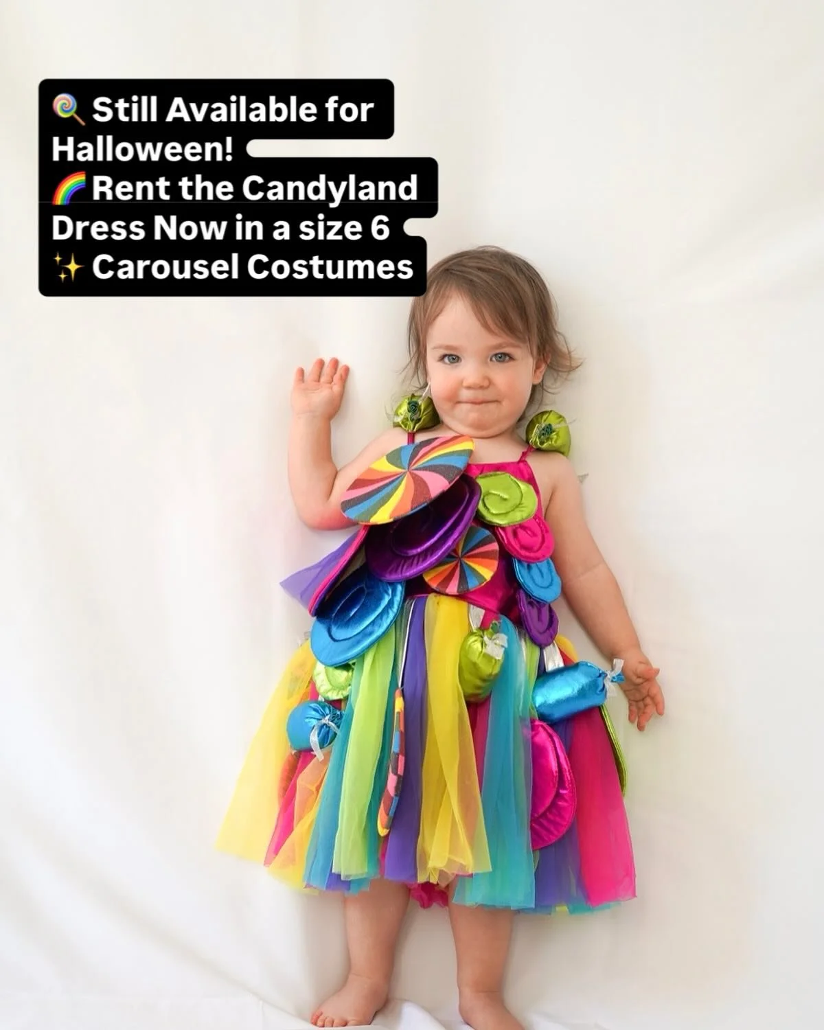 Sweet, sparkly, and still up for grabs! 🍭
This Candyland Dream Dress is bursting with colour and perfect for little ones who love to shine. 🌈✨
Rent it now for Halloween fun that&rsquo;s as sweet as it looks! 💖
🎠 Shared Costumes, Shared Joy
#Carou