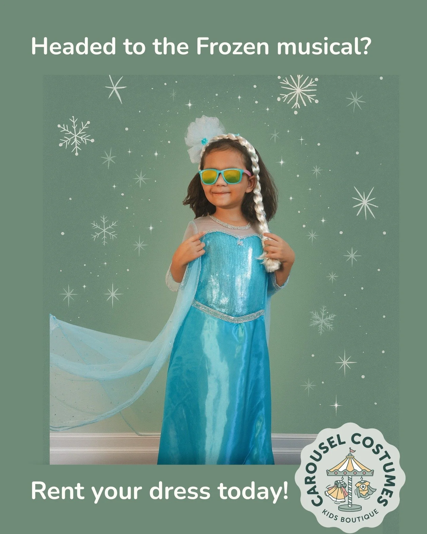 Need the perfect dress for the Frozen Musical or a special winter outing? ❄️✨
Rent an Elsa-inspired look that brings the magic &mdash; without the stress (or the price tag).

Slide through to see how easy it is to book 💚
Pickup, delivery &amp; flexi