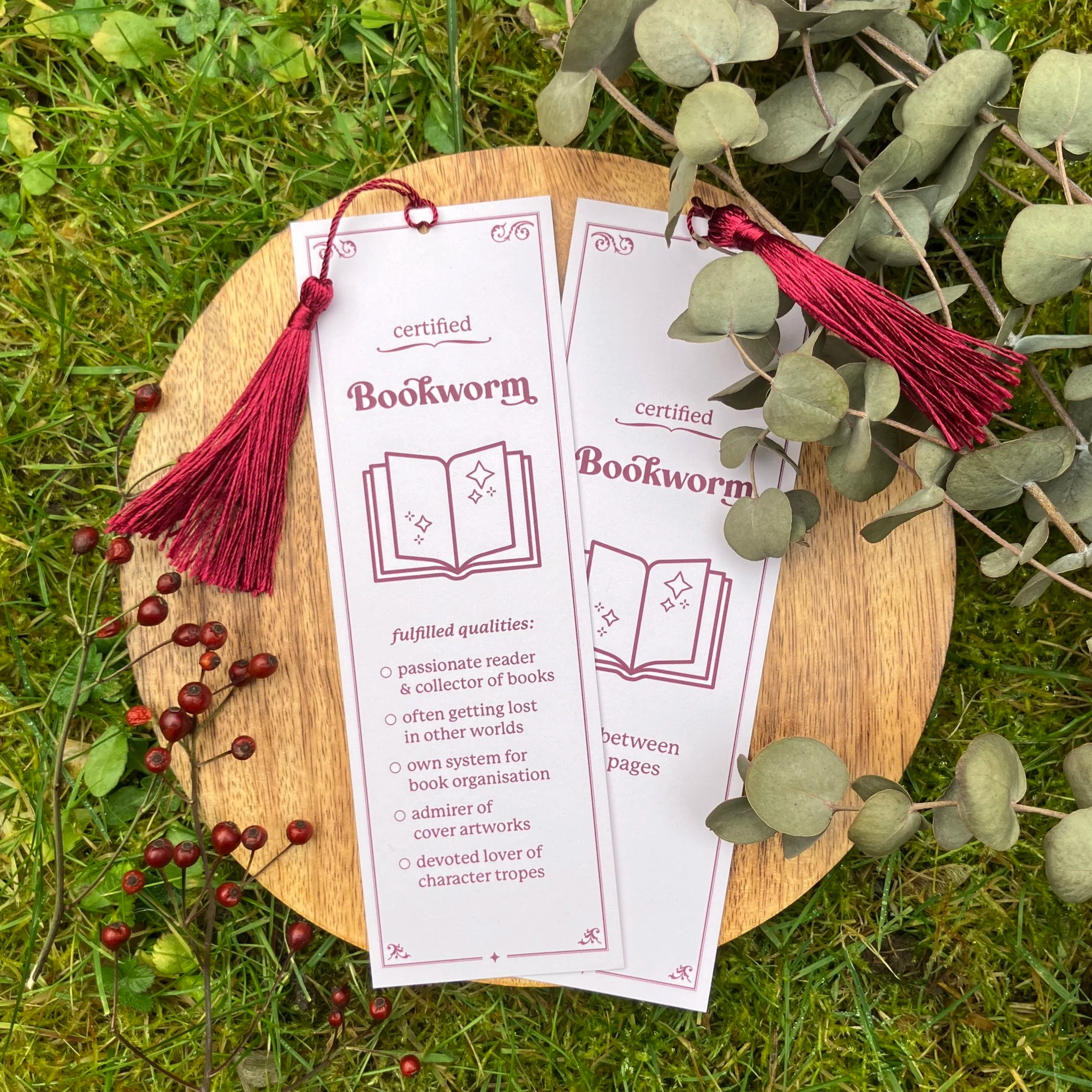 certified bookworm ◆ bookmark