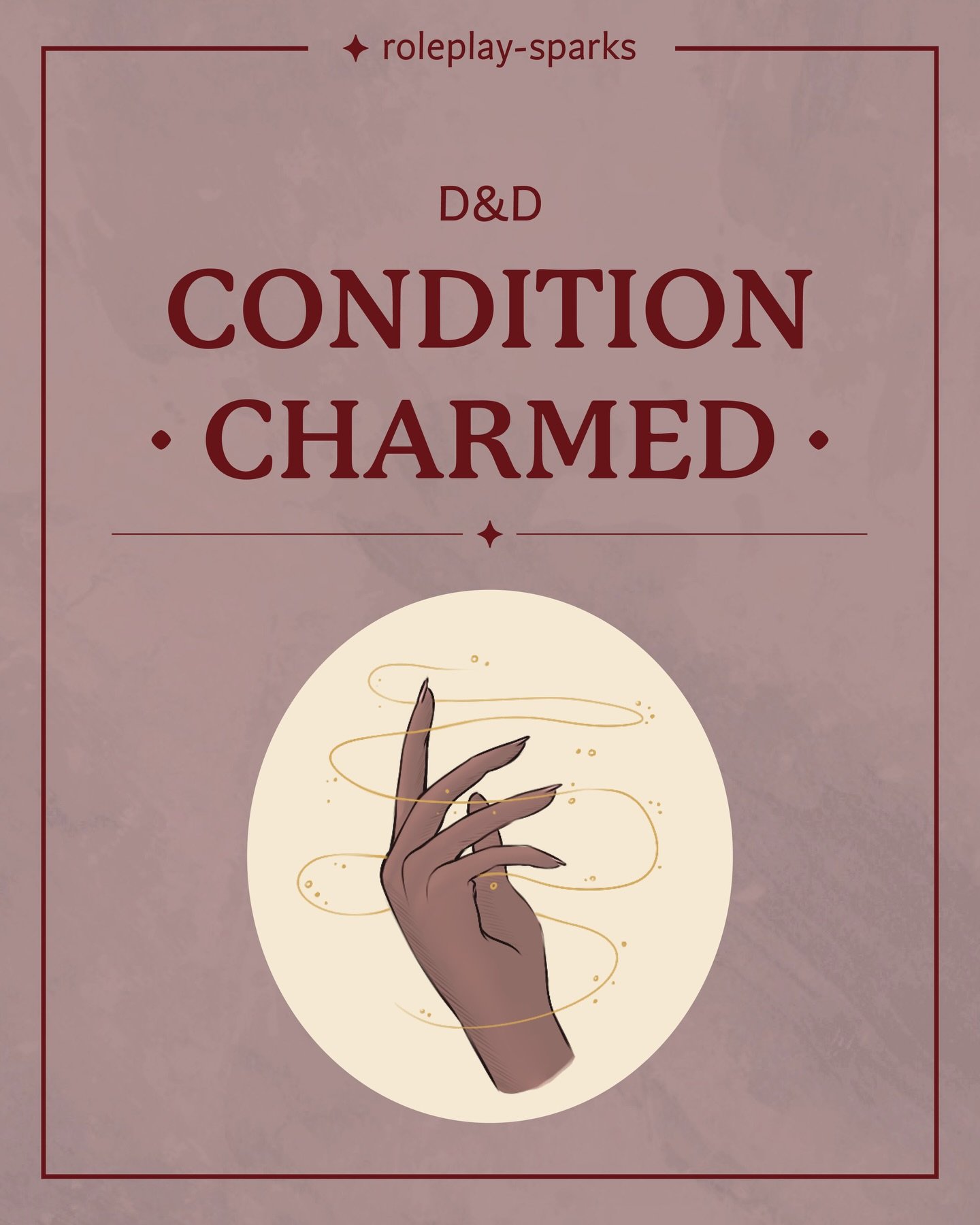 🔸 Roleplaying a charmed character in your D&amp;D session?

Learn how to describe the effects of the charmed condition in Dungeons &amp; Dragons (and other TTRPGs) to make sessions more immersive and open up engaging roleplay interactions with your 