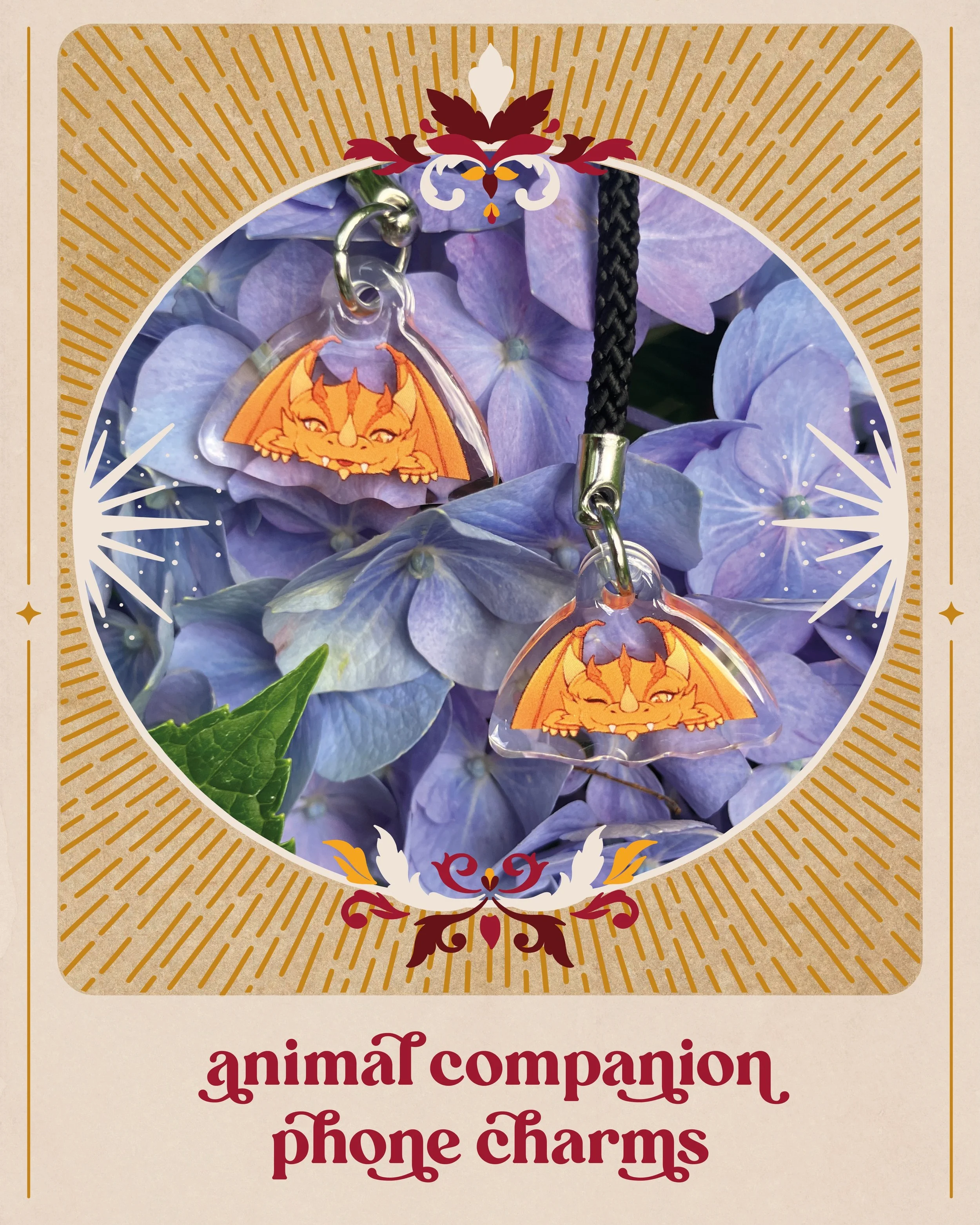 🔸it&rsquo;s wild outside! better take an animal companion with you! ✨ 

NEW loot just dropped in our online shop: phone charms!
(9 different designs, 2 of them in mini)

Our dragon Ezechiel will protect you on all your adventures! 🐲 
But we also ha