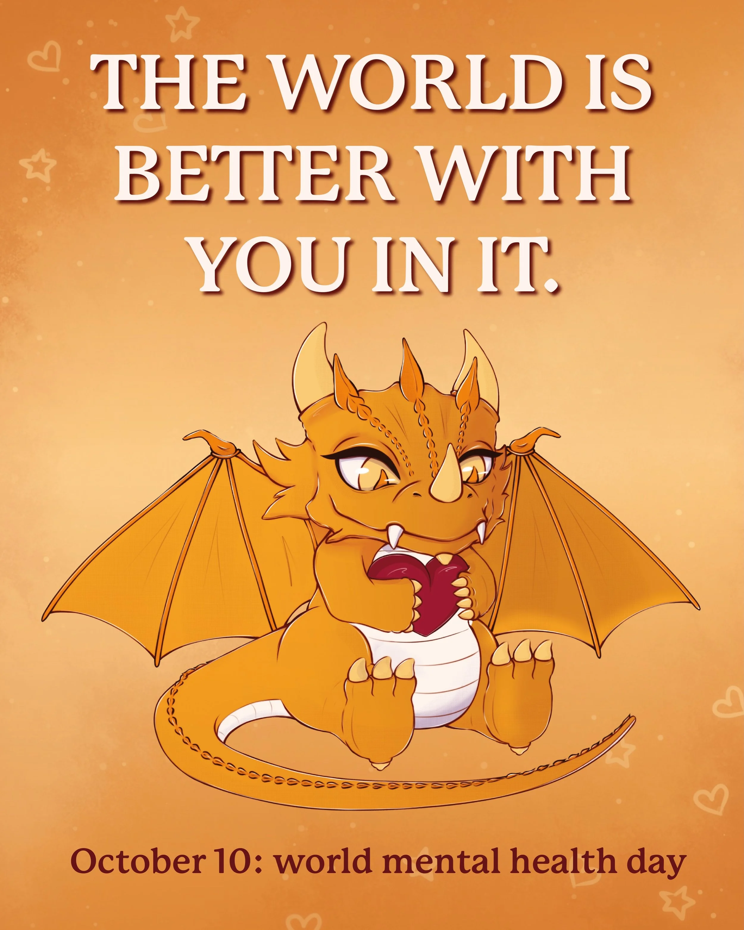 🔸Send this to someone who needs to hear this 🧡 

Today is world mental health day! 
Let&rsquo;s take this as a reminder to look out for ourselves &amp; loved ones.
We hope there is something/someone that makes you smile today. 

Sending lots of lov
