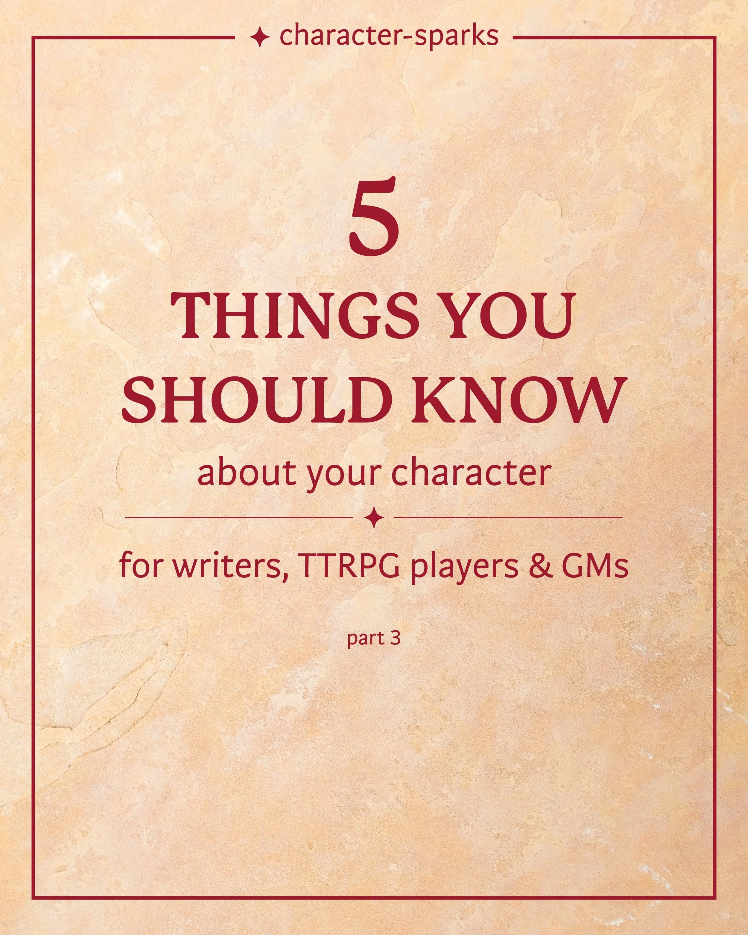 🔸 Here are 5 more questions to ask yourself about your character for D&amp;D/TTRPG players, game masters &amp; writers ✨

This interactive Q&amp;A will help you define who your characters are, what shaped them, and what makes them unique. 

Can you 