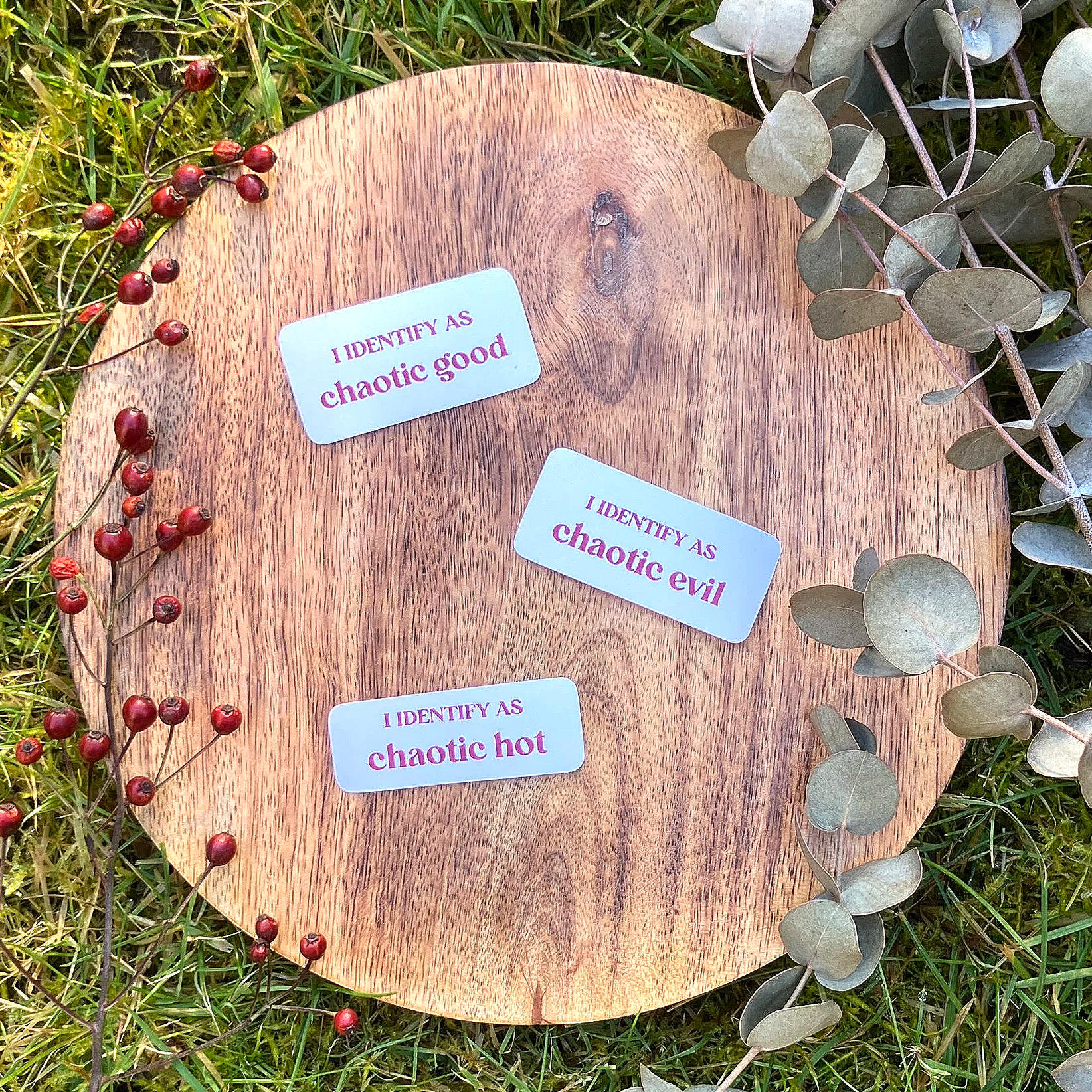 i identify as... chaotic alignment ◆ sticker