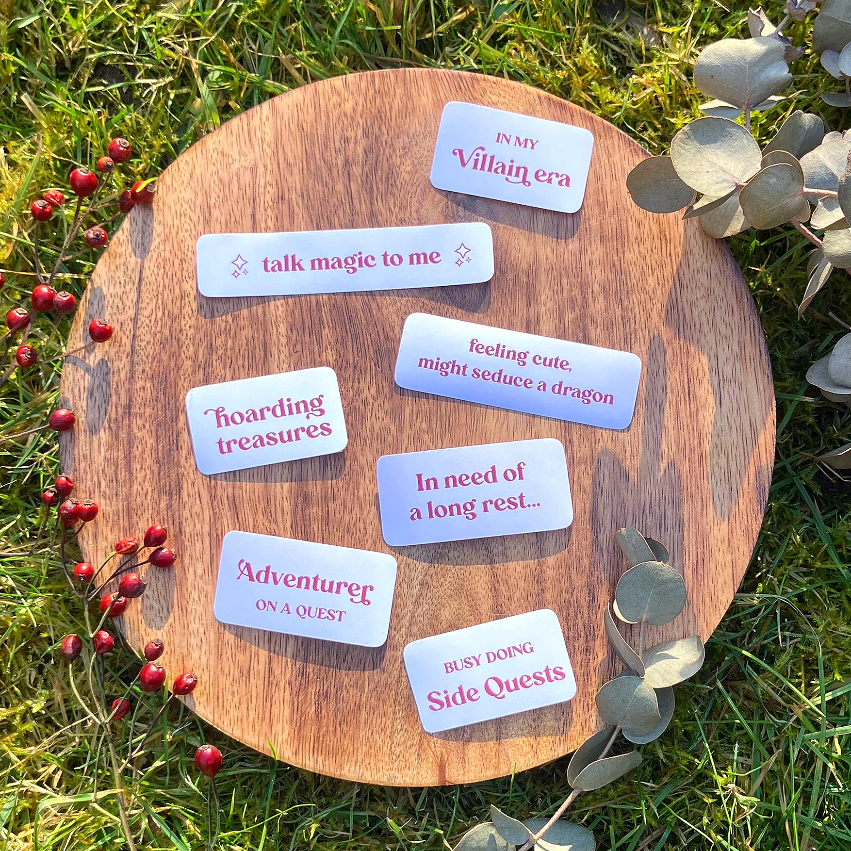 fantasy / TTRPG phrases ◆ sticker