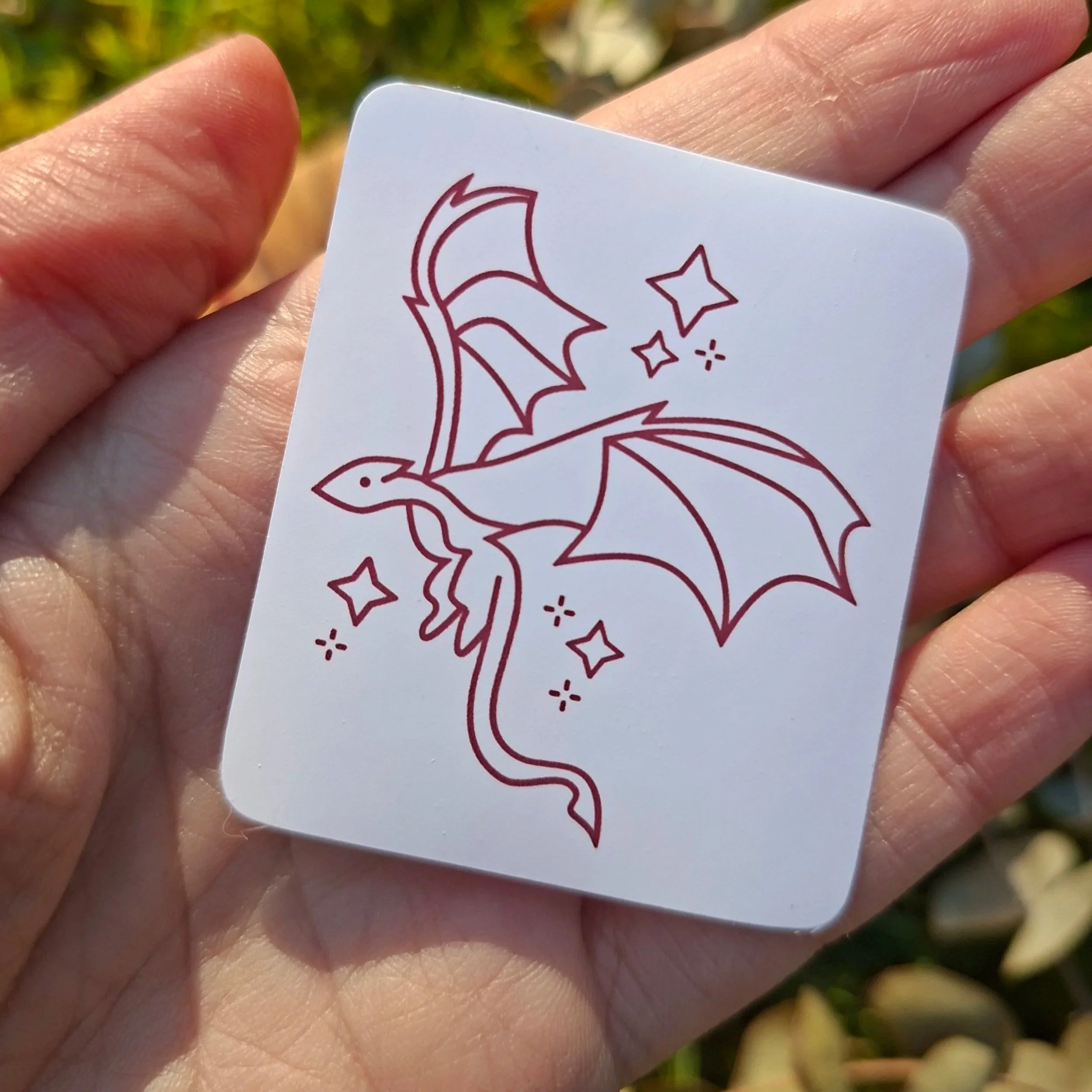 fantasy dragon & sparkles ◆ sticker