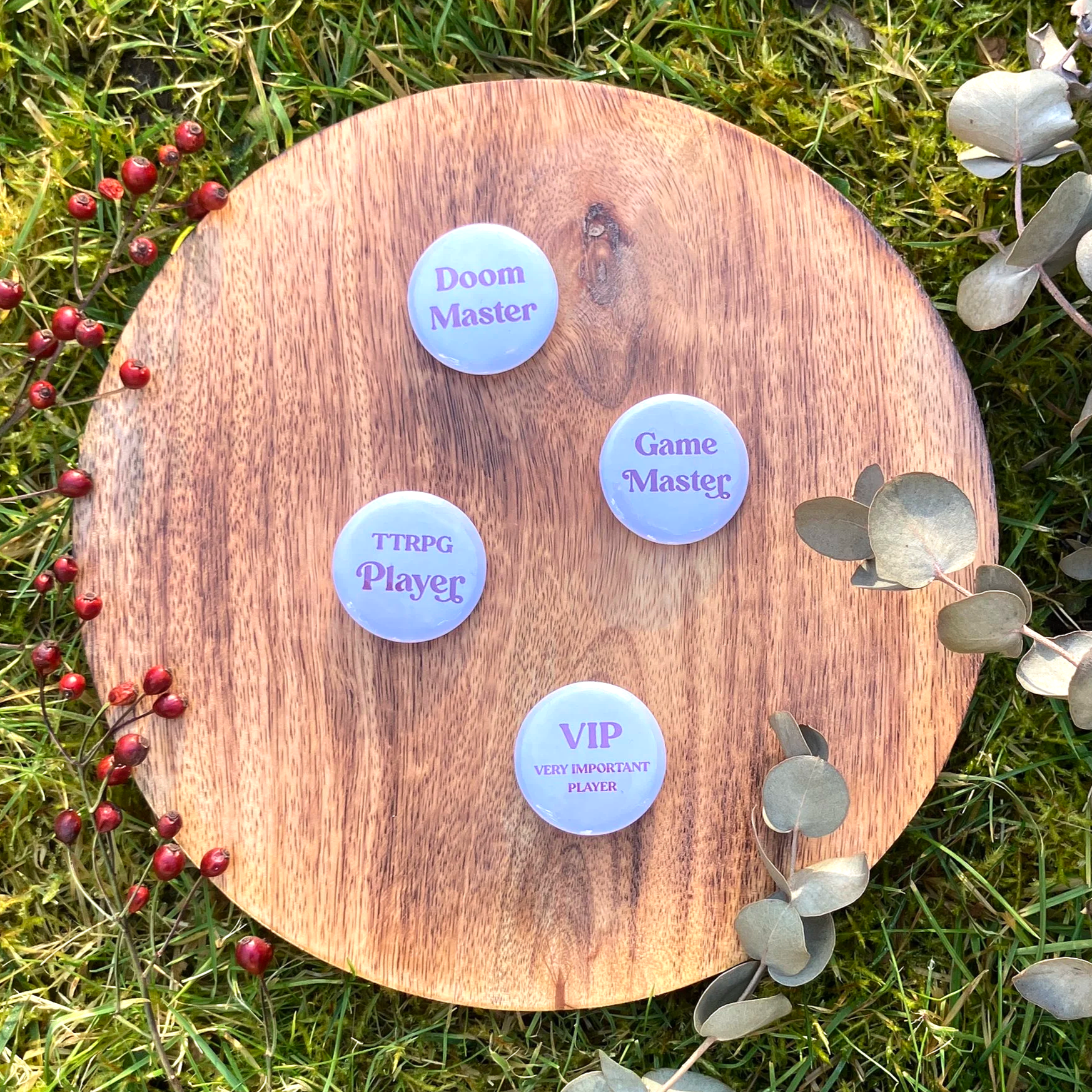 TTRPG game master / player ◆ button