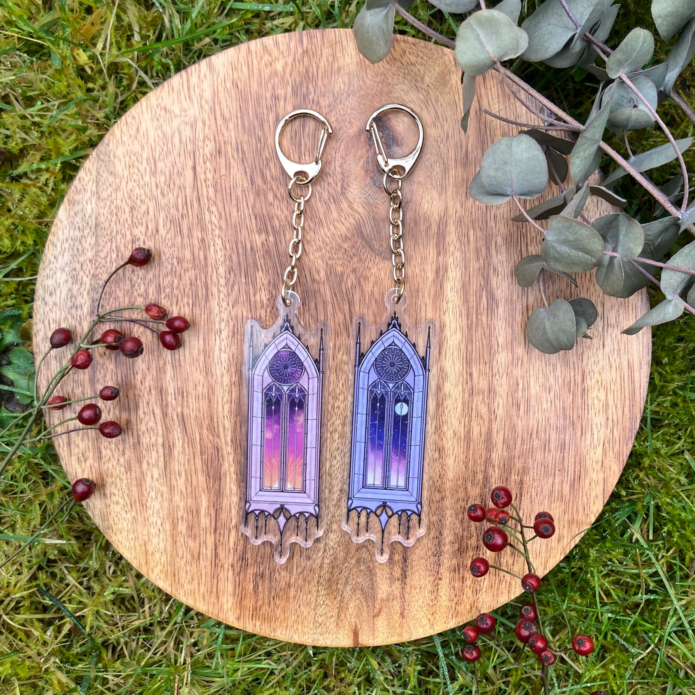 fantasy dusk/dawn window ◆ acrylic keychain