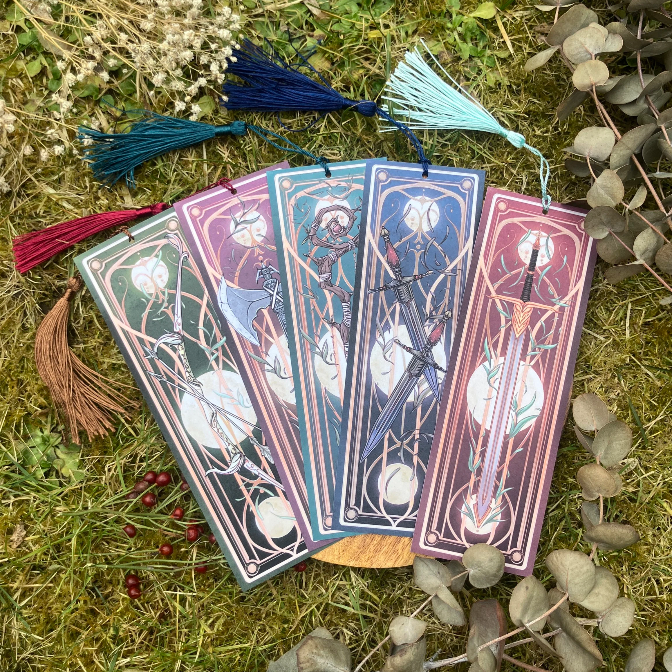 illustrated fantasy weapons ◆ bookmark