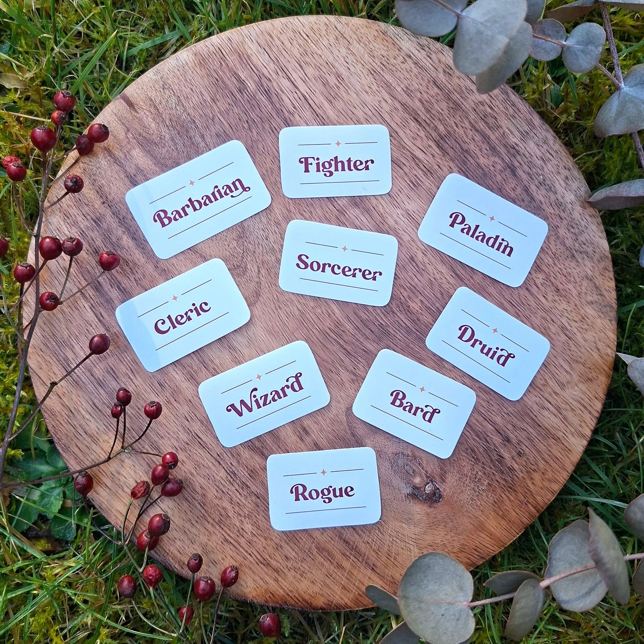 D&D class label ◆ sticker