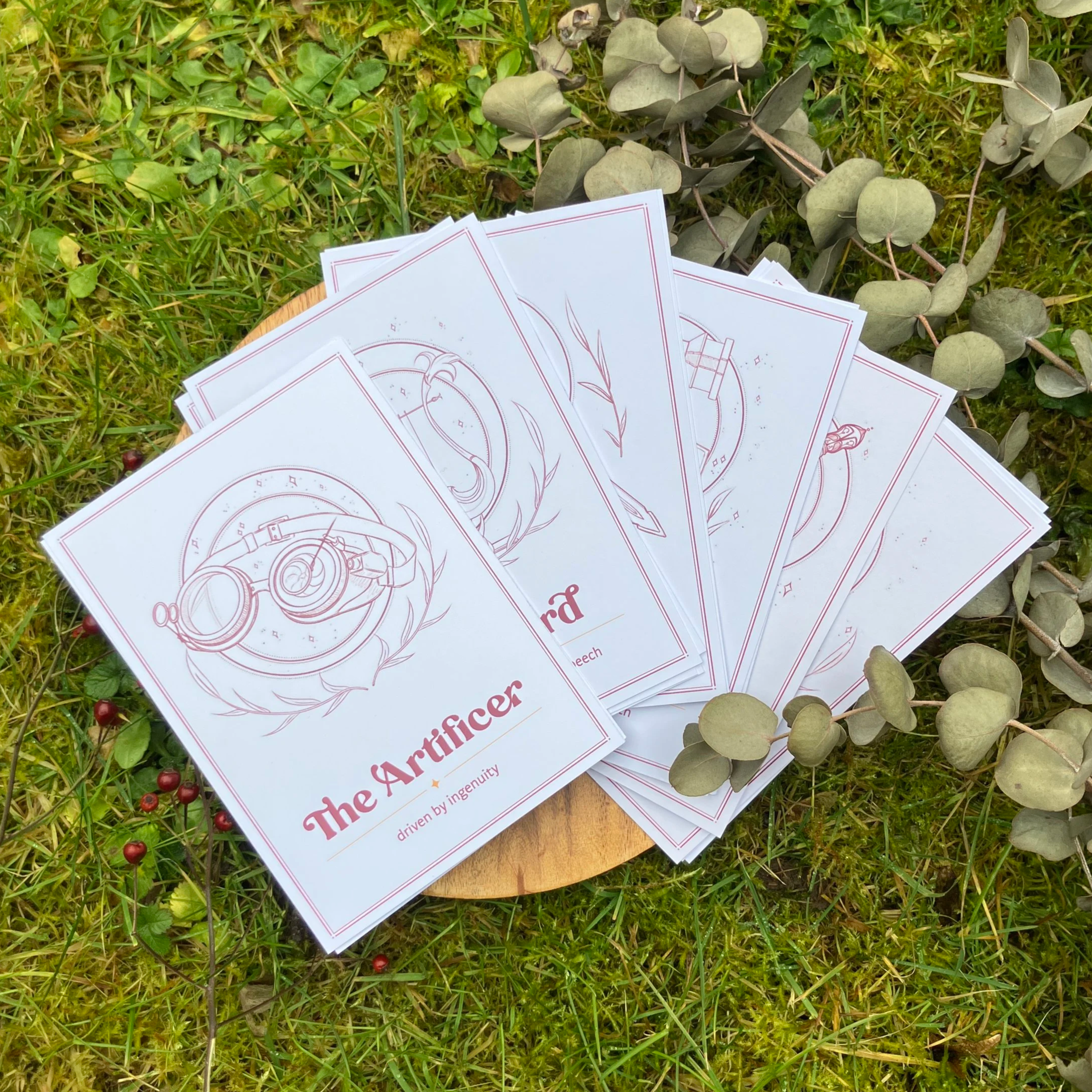 framed D&D class ◆ postcard