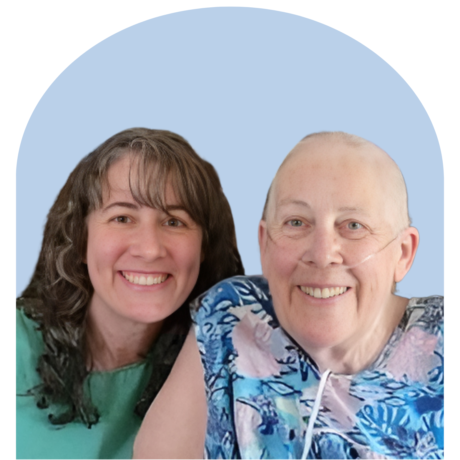 Sally Dankas with her Mom