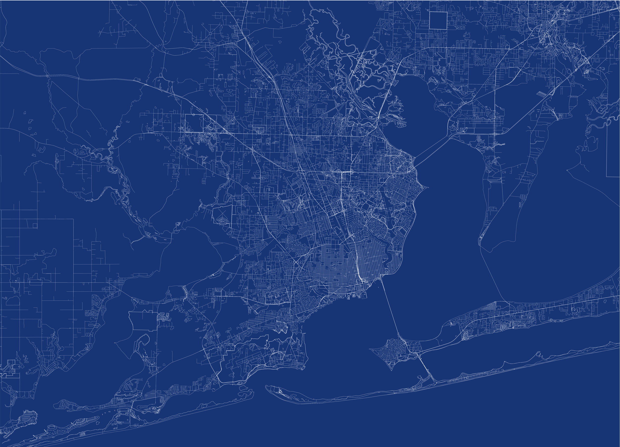 A detailed map of Jersey City, New Jersey, showing street layouts, highways, water bodies, and surrounding areas in blue.