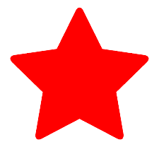 Red five-pointed star