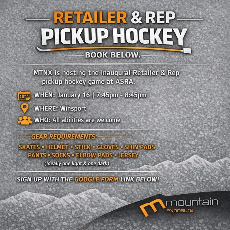 🏒 Retailer &amp; Rep Pickup Hockey &ndash; Let&rsquo;s Go! 🏒 

We&rsquo;re hosting the first Retailer &amp; Rep Pickup Hockey game following the ASRA January Show &mdash; all abilities welcome! Please find link in comments below.

📅 January 16
⏰ 7