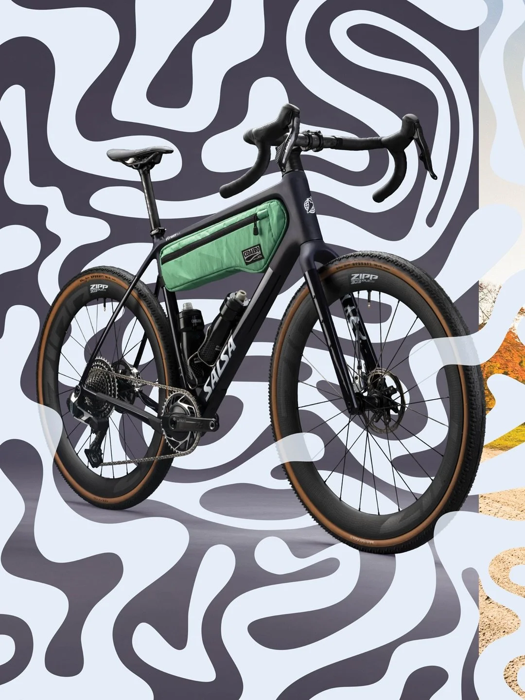 The new Salsa Flyway is here! Brought to you by the people who built the first gravel race bike, the evolution continues. 

- 5 models 
- Deluxe and standard carbon layups 
- Class 5 VRS 
- Fits 50mm fire on frame and 2.2&rdquo; in the fork
- On bike