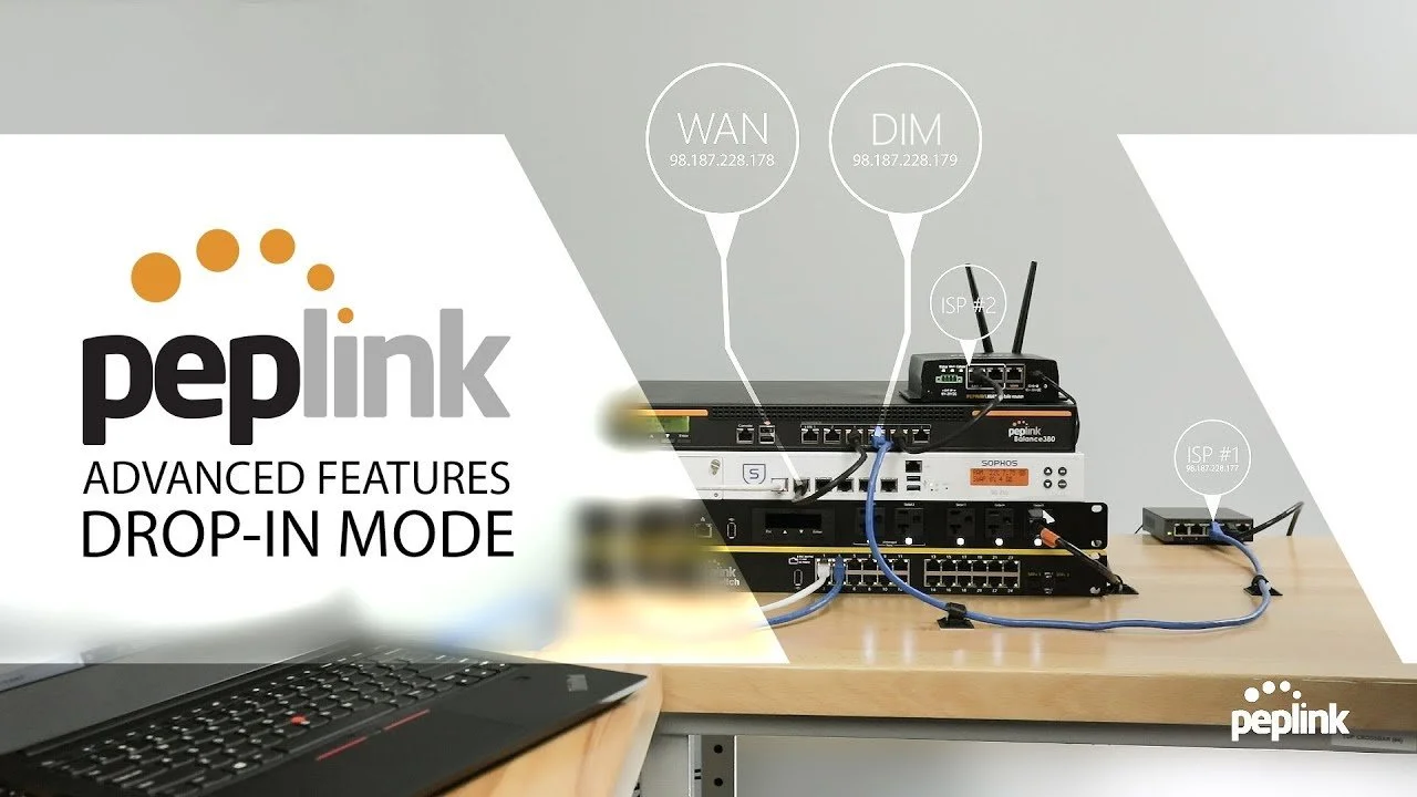Peplink SD-WAN routers and networking equipment configured for secure business network installation and connectivity management