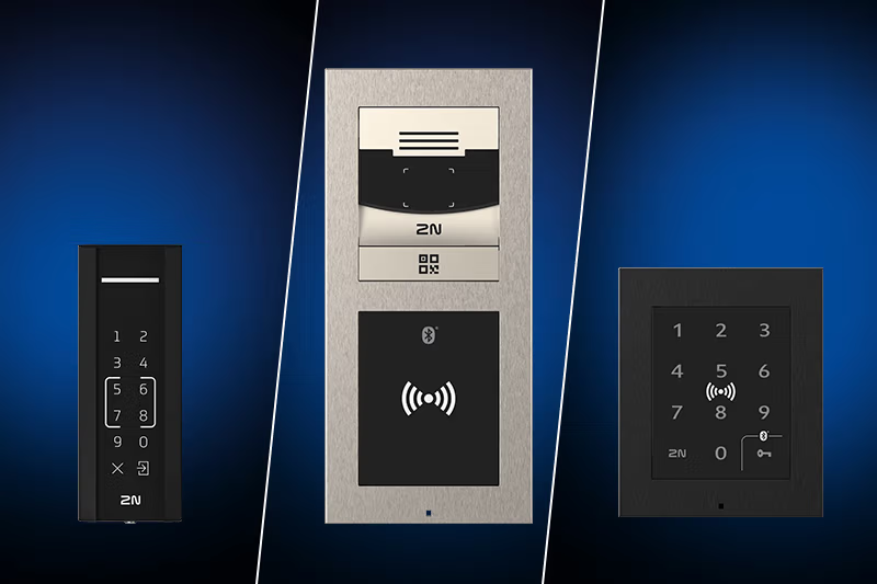 2N access control keypads and RFID readers for secure building entry systems