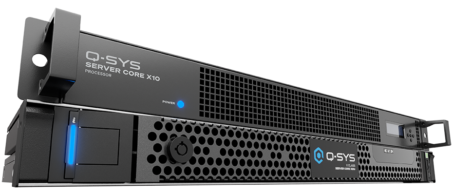 Q-SYS server core processor used in commercial AV system installation in New York City