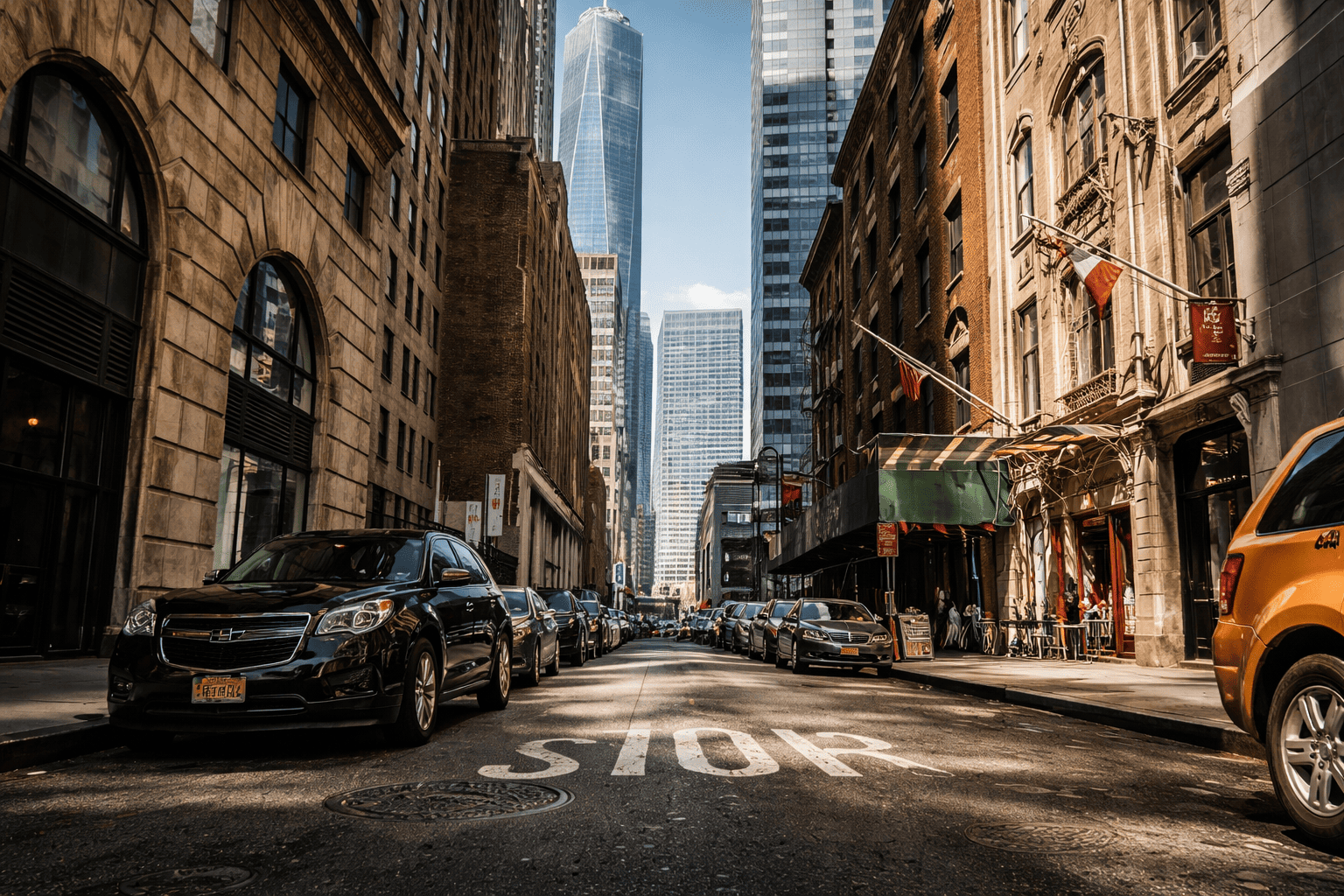 New York City building street view representing intercom system repair and access control services in NYC