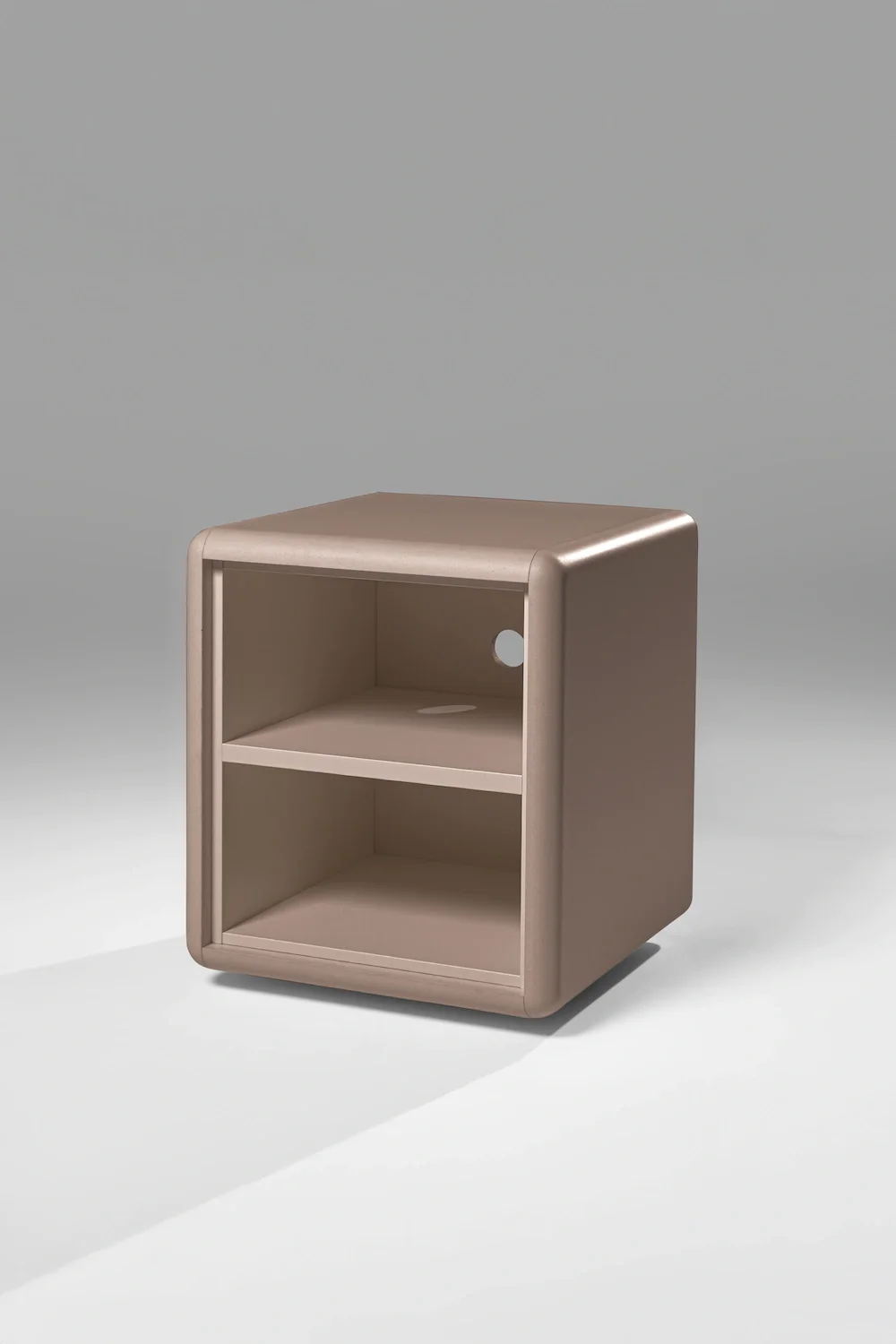 Split module in Chocolate, 3/4 view, empty — Groovaly
