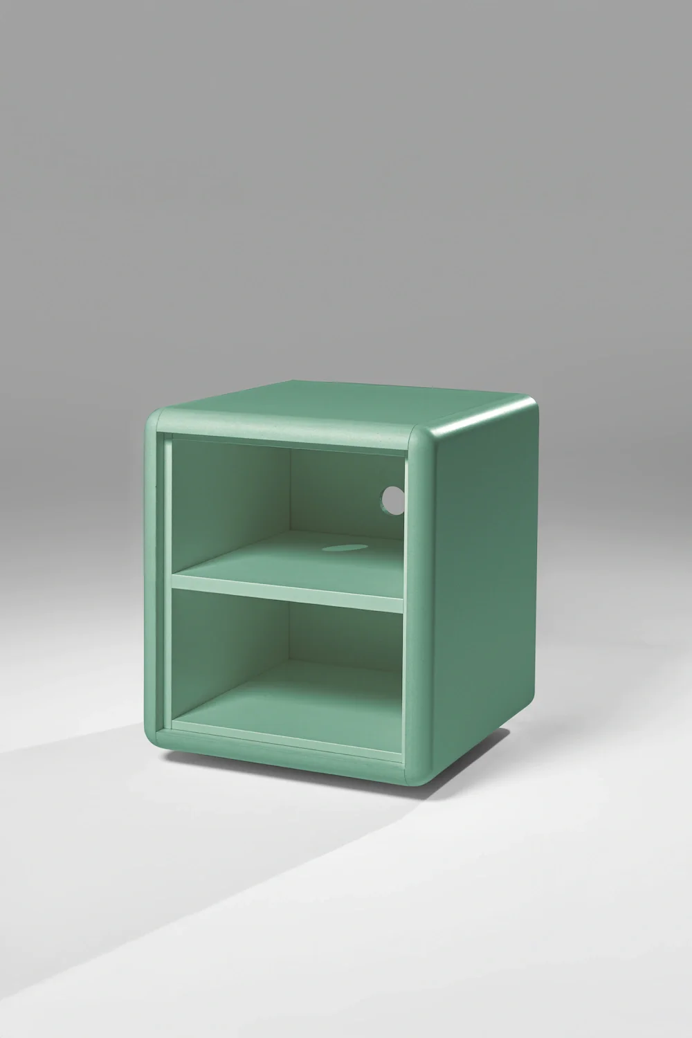Split module in Green Mint, 3/4 view, empty — Groovaly